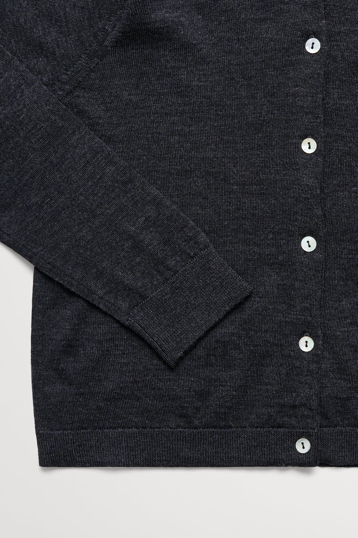 Skall Studio Amara baby cardigan Cardigan Dark Grey Melange