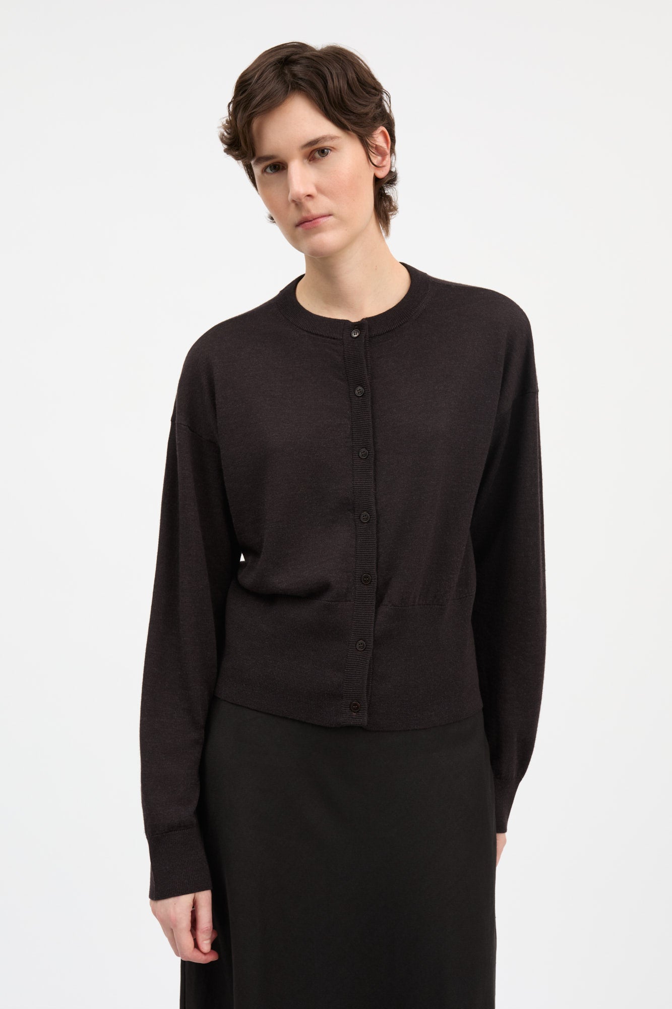 Skall Studio Amara cardigan Cardigan Dark brown