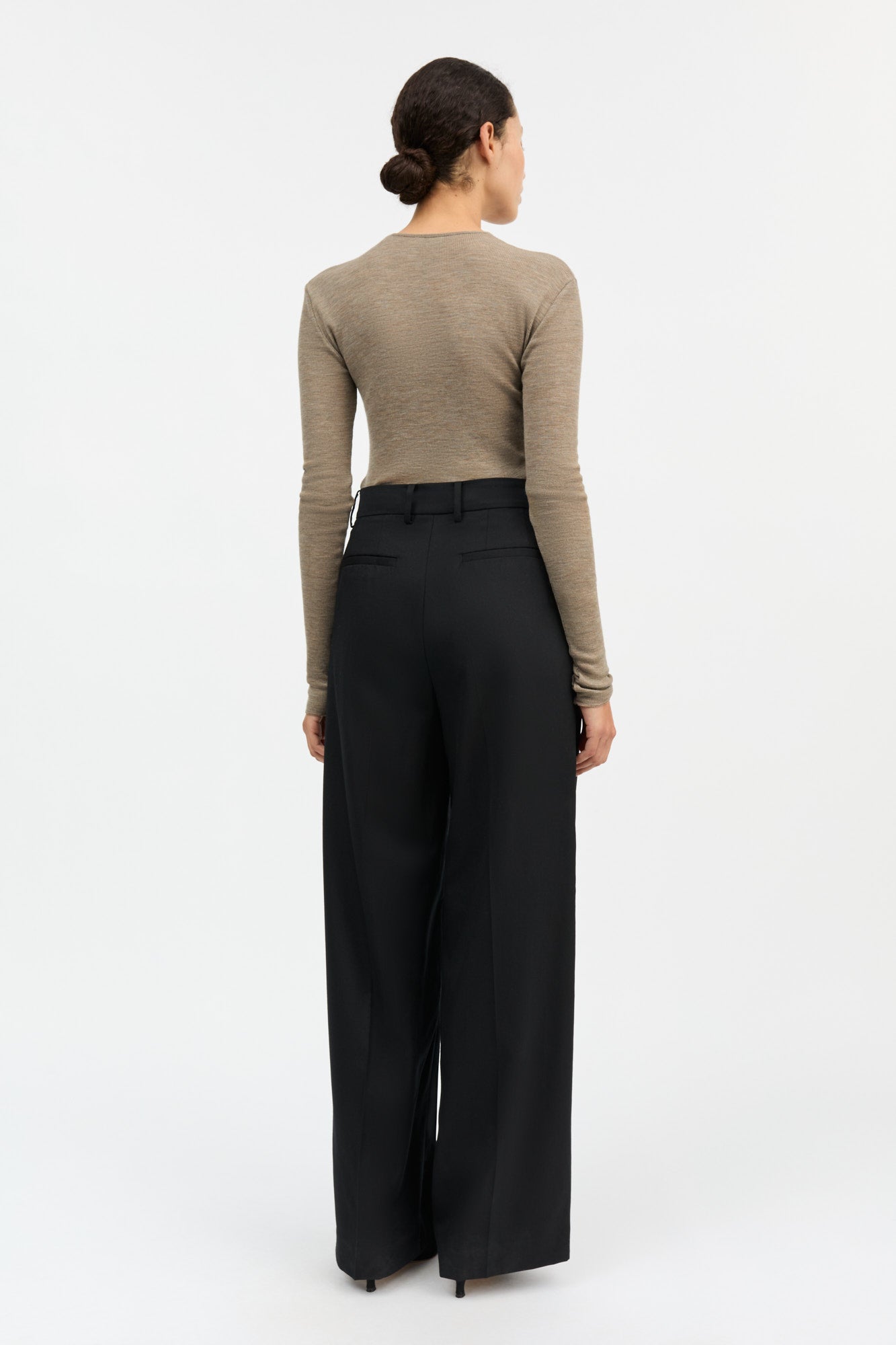 Skall Studio Amy O-neck blouse Blouse Brown