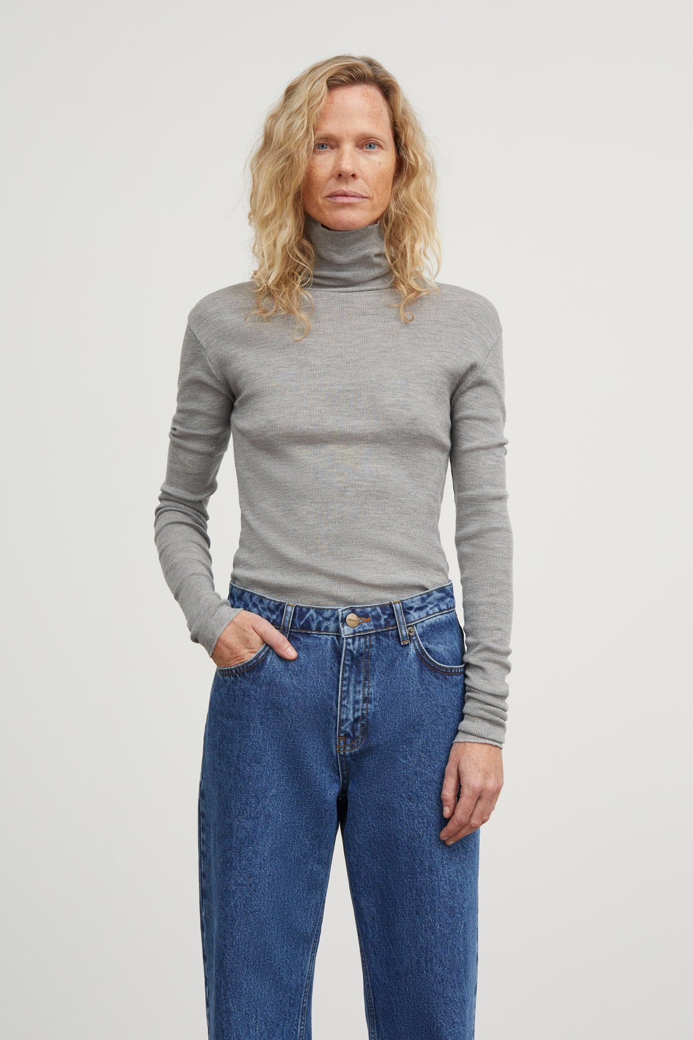 Skall Studio Amy T-neck Turtleneck Grey melange