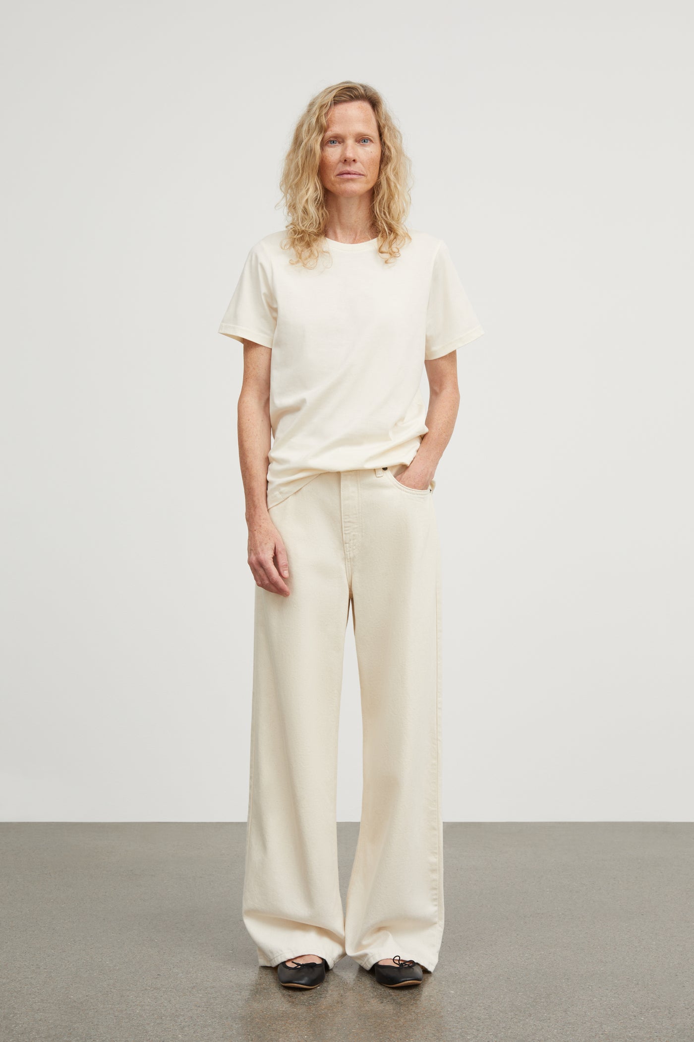 Skall Studio Andy tee T-shirt Light Cream