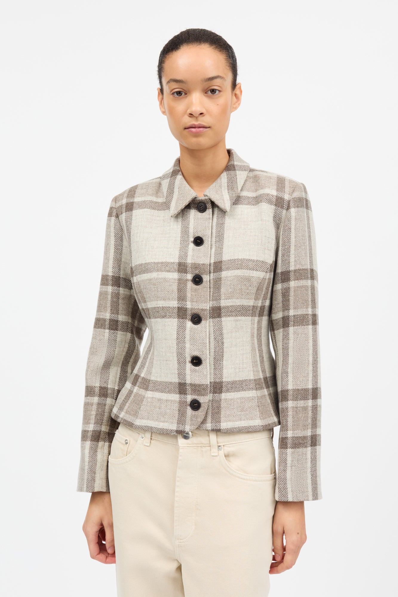 Skall Studio Ari jacket Jacket Brown/grey big heritage check