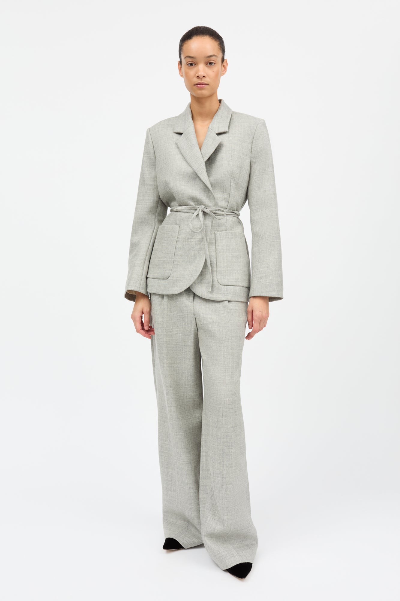 Skall Studio Bella blazer Blazer Light grey mélange