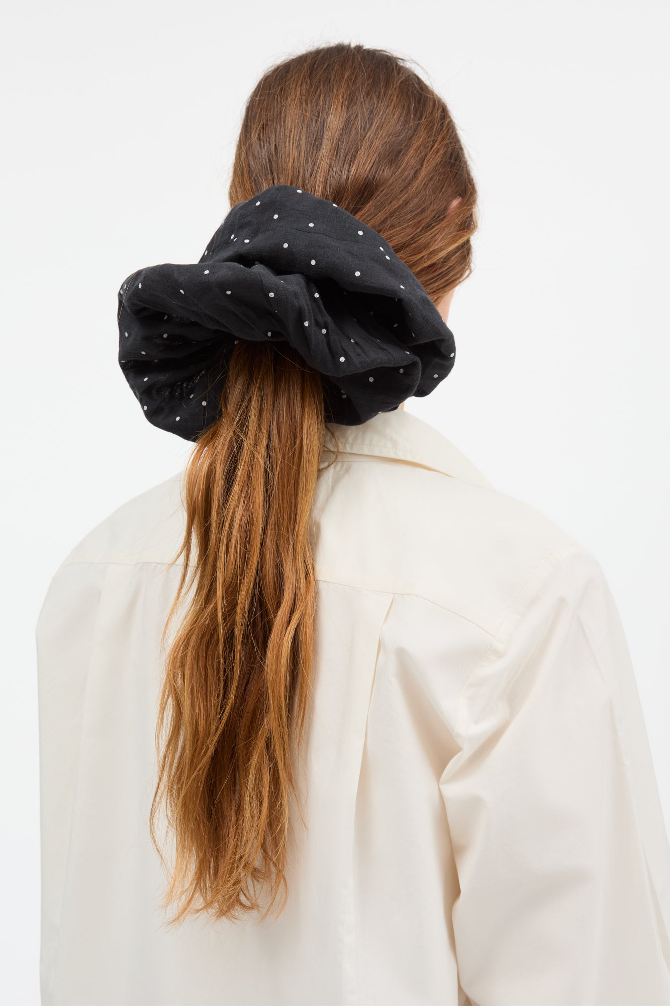 Skall Studio Big scrunchie Acc Black/White dot