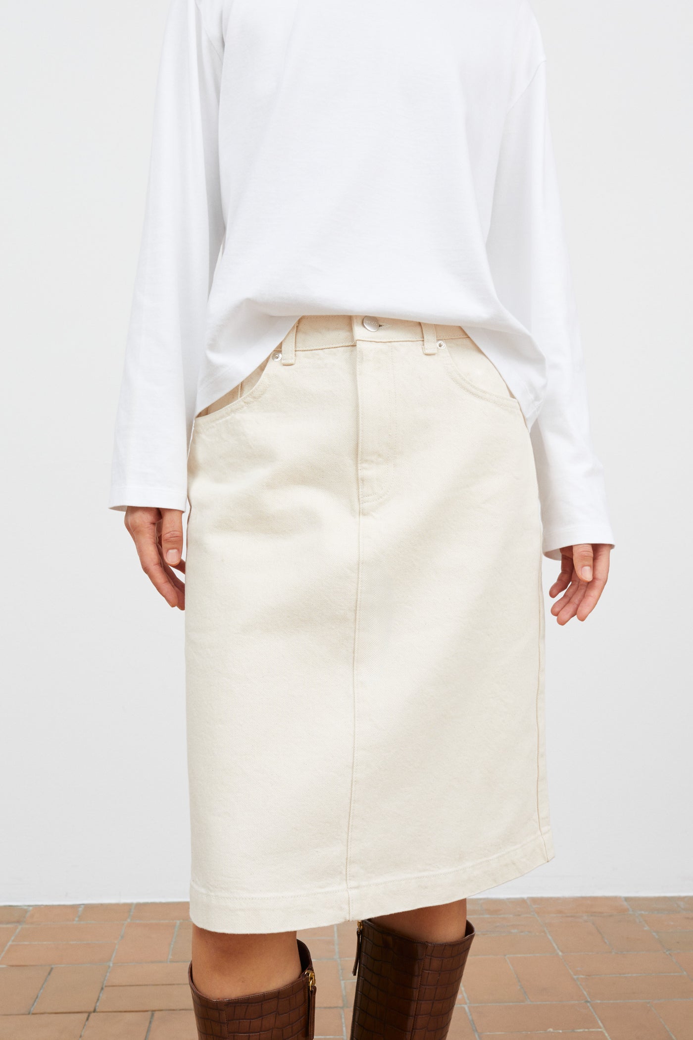 Skall Studio Cali skirt Jeans Ecru