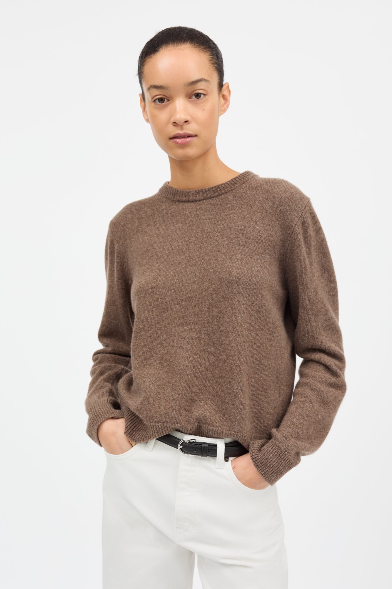 Skall Studio Cameron jumper Jumper Brown mélange