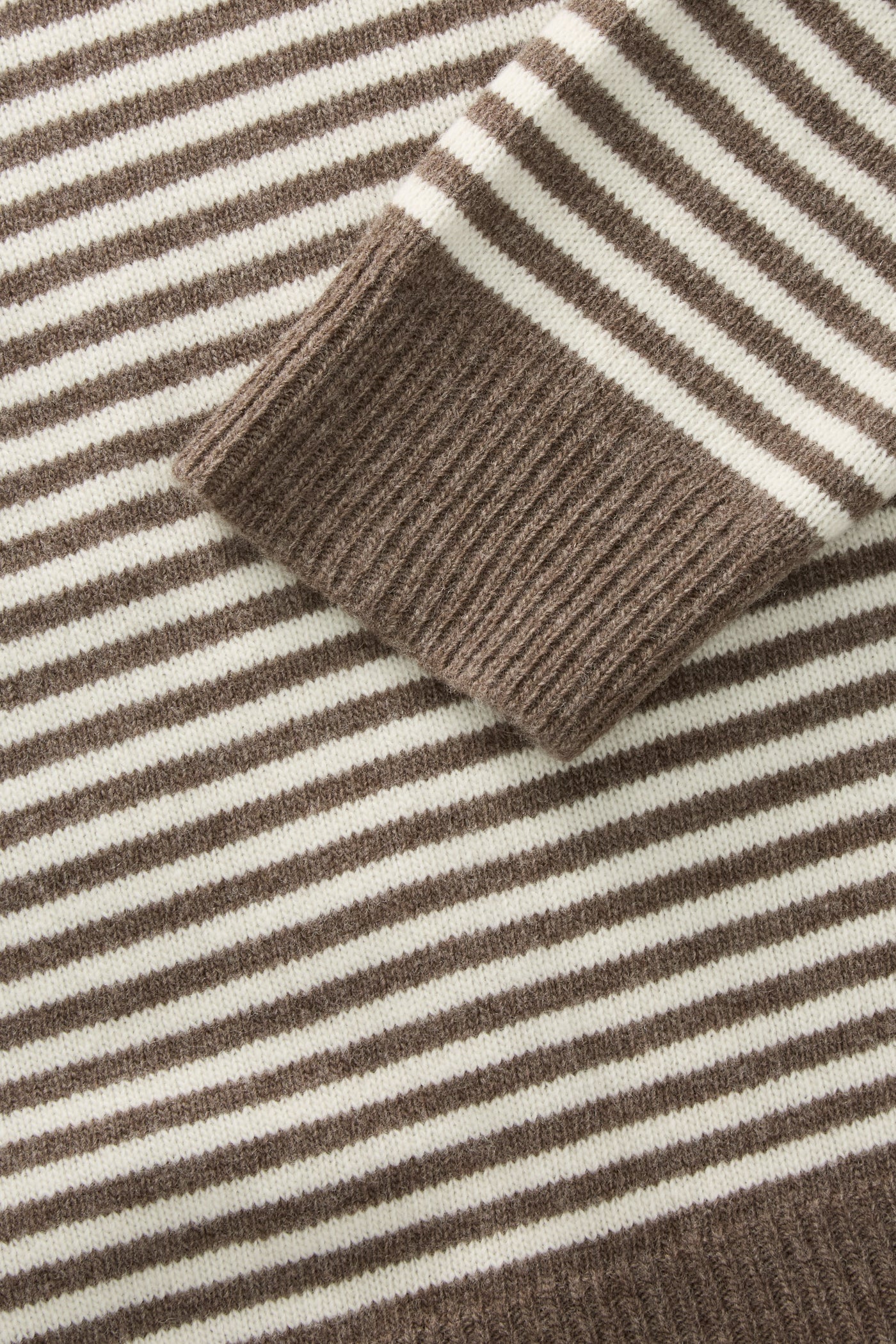Skall Studio Cameron jumper Jumper White/Brown mélange stripe