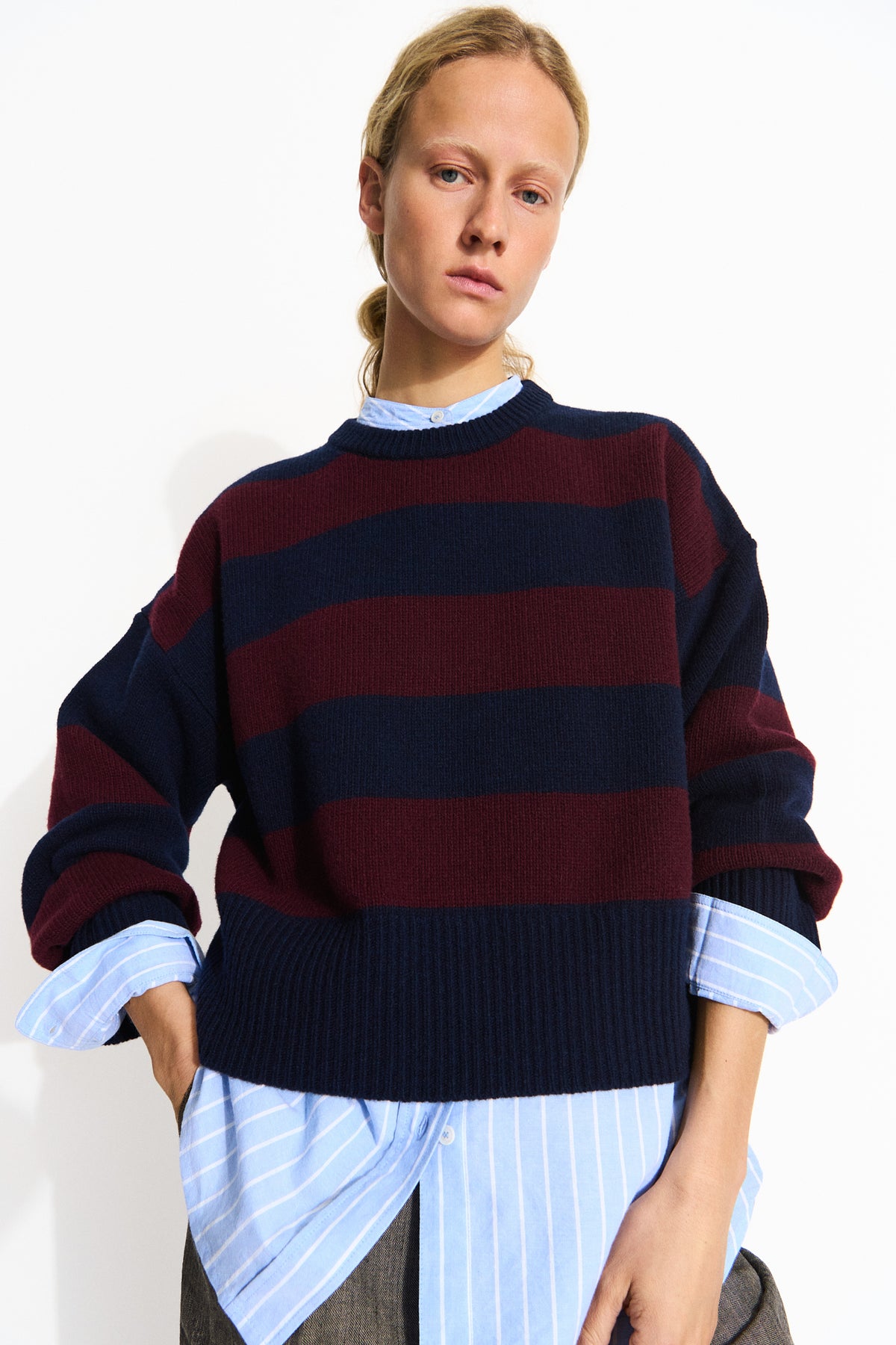 Skall Studio Campa Jumper Jumper Aubergine/Navy