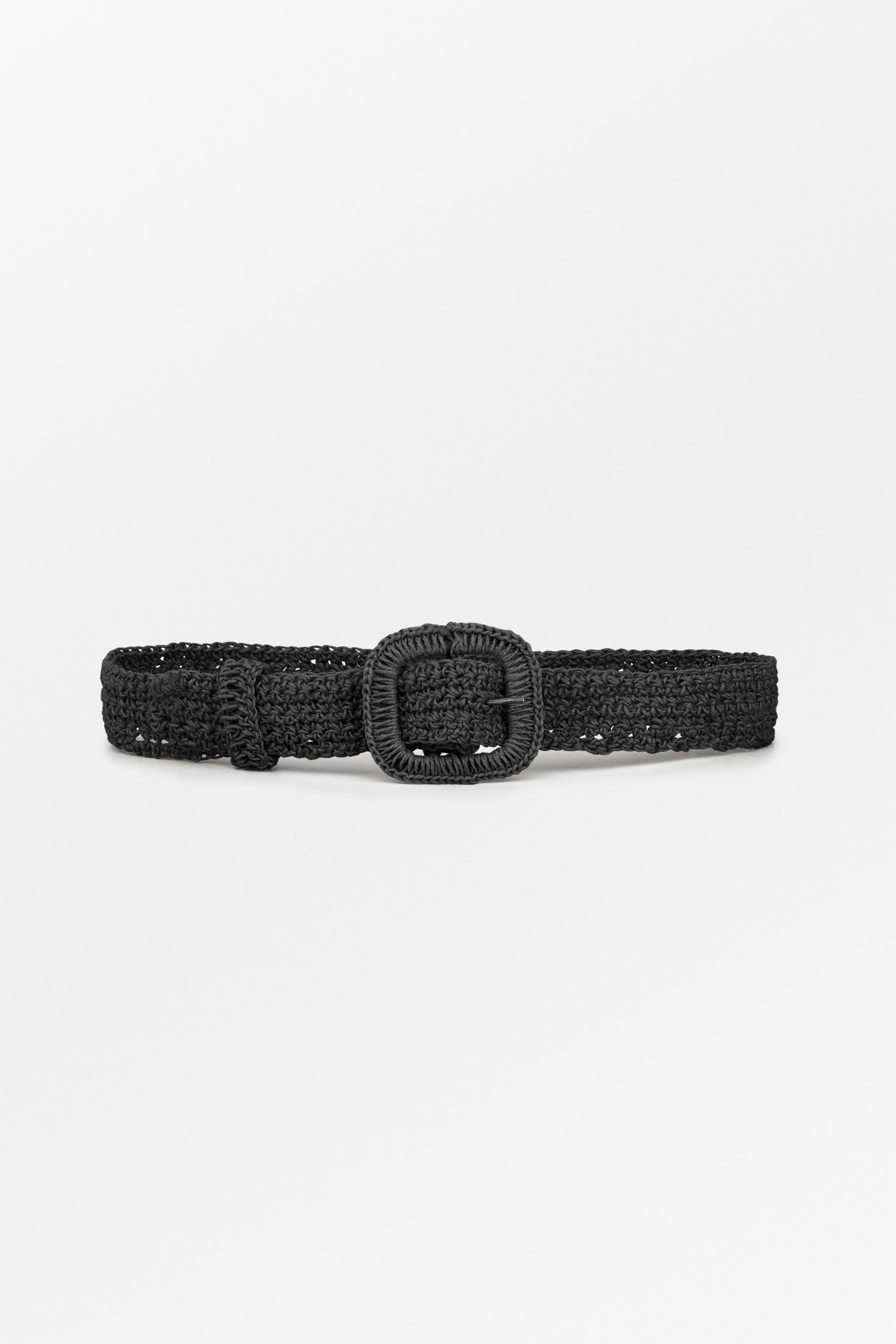Skall Studio Carla straw belt Belt Black