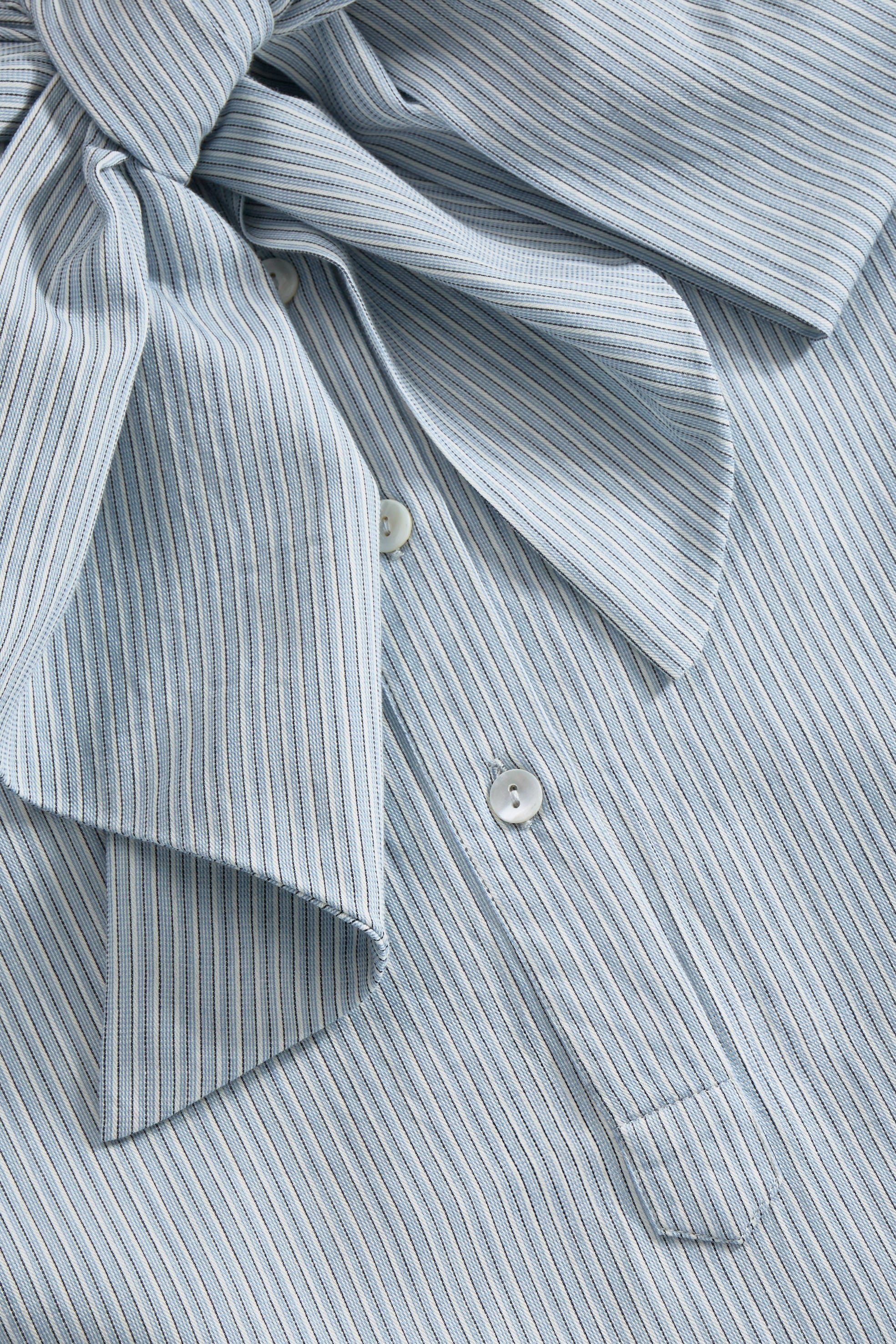 Skall Studio Dalia bow dress Dress Tiny blue stripe