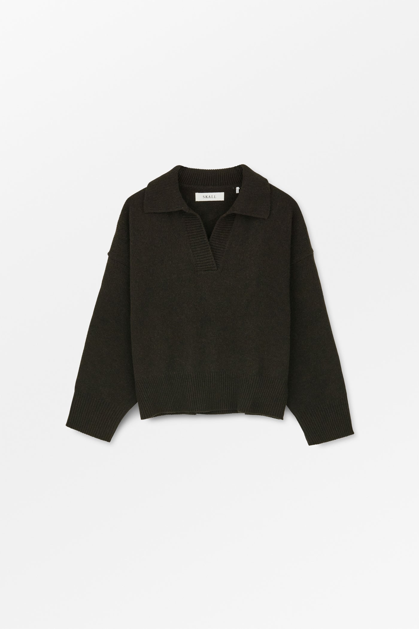 Skall Studio Dean V-neck jumper Jumper Deep brown