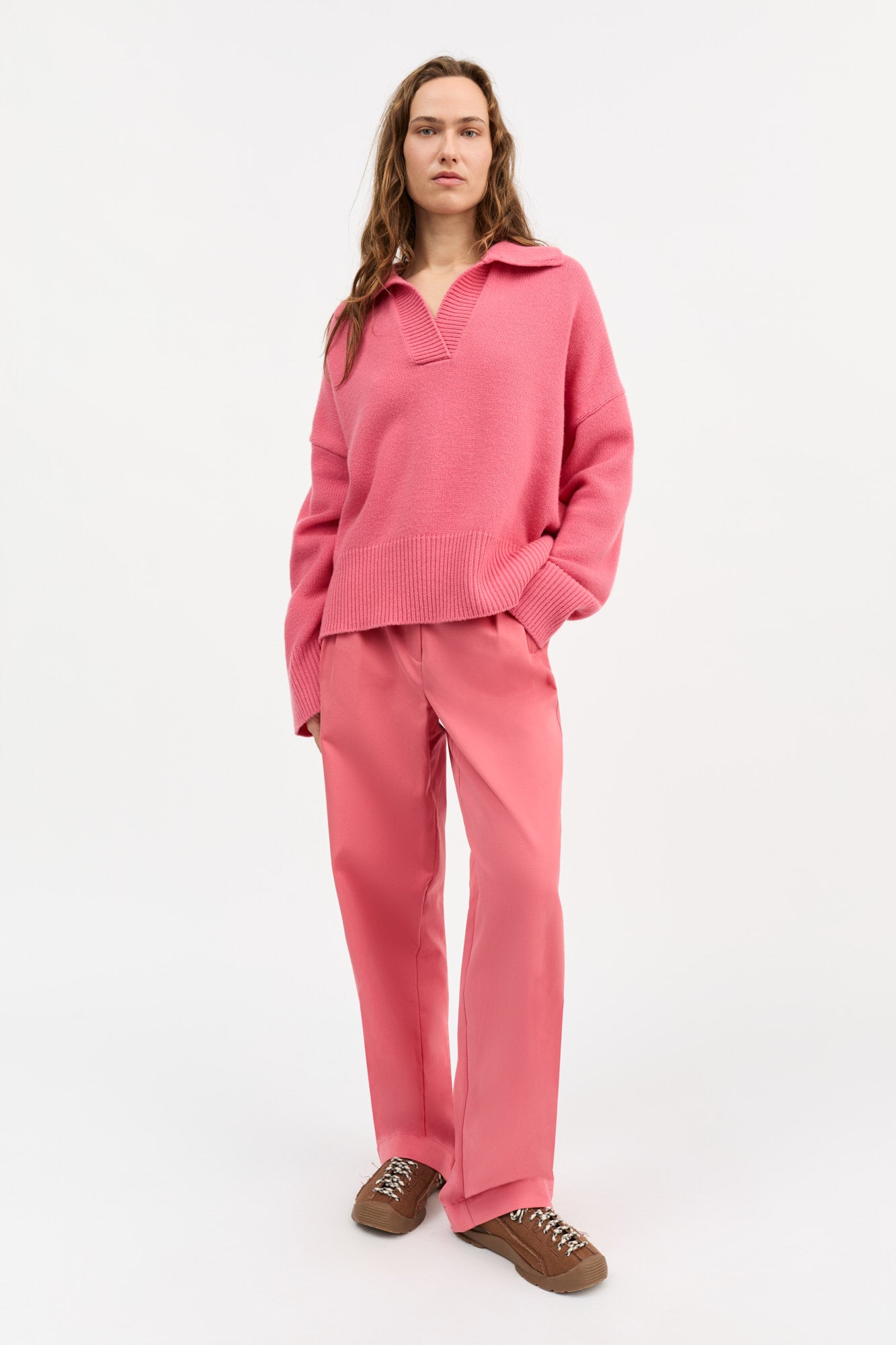Skall Studio Dean V-neck jumper Jumper Hot pink