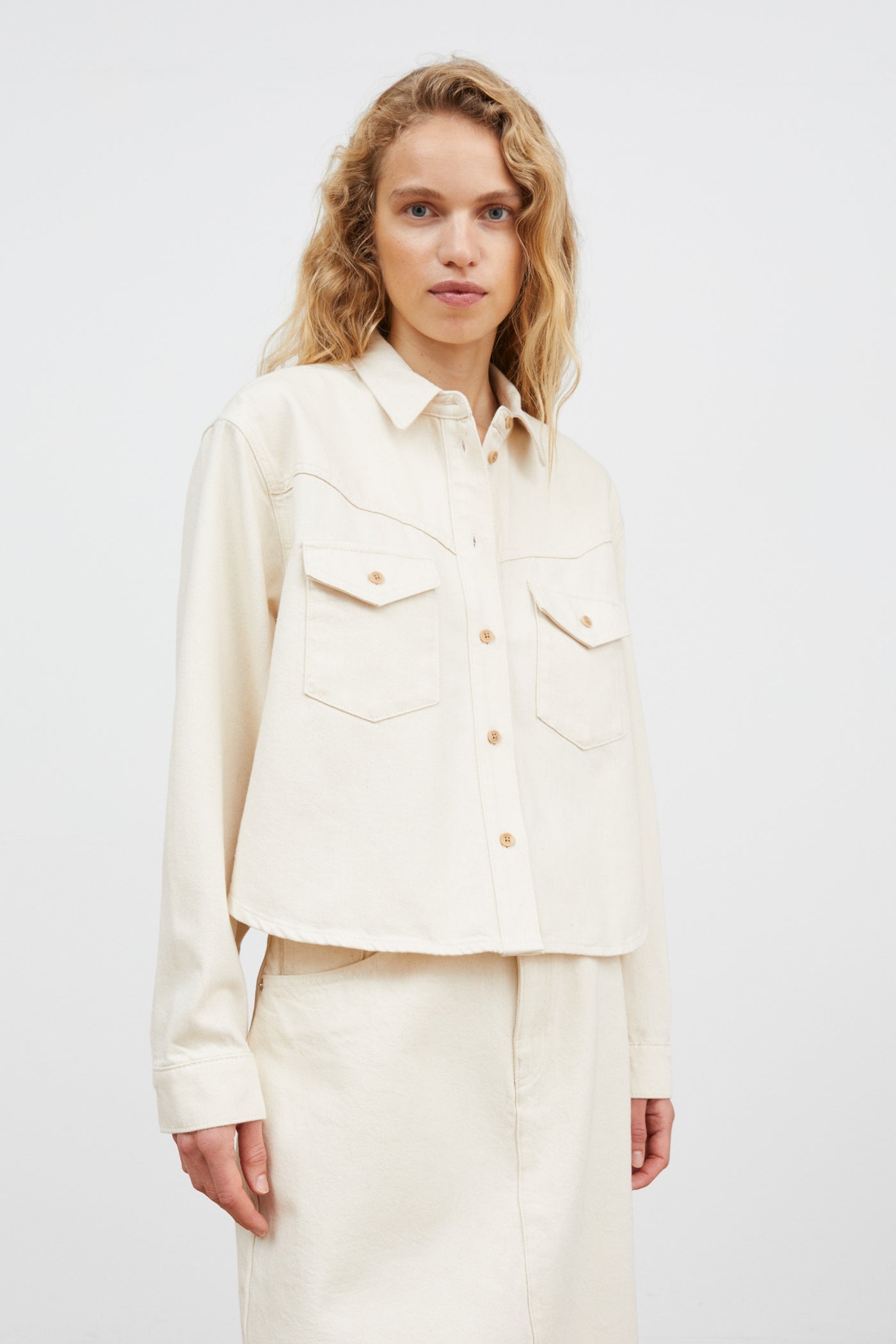 Skall Studio Dolly shirt Shirt Ecru