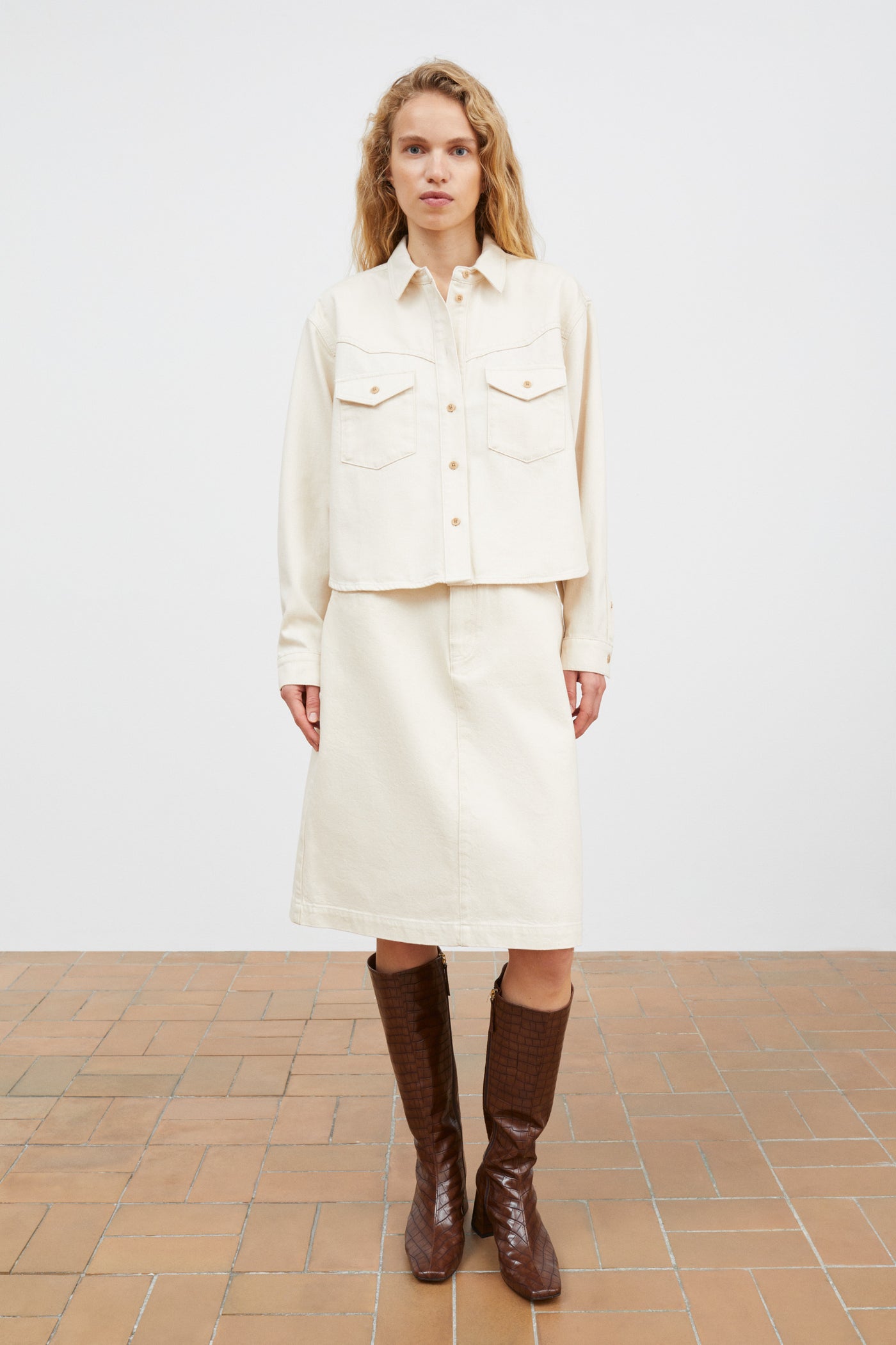 Skall Studio Dolly shirt Shirt Ecru