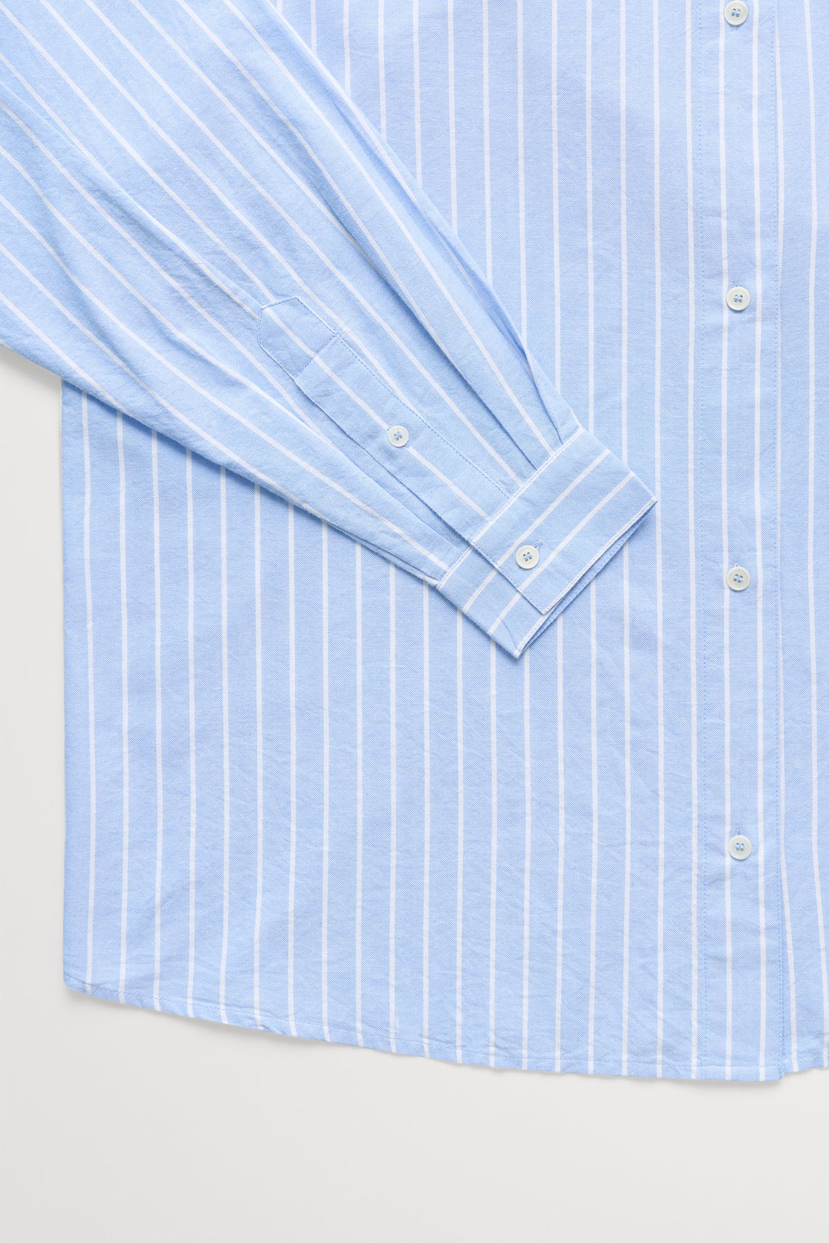Skall Studio Edgar shirt Shirt Light blue/Off-white stripe