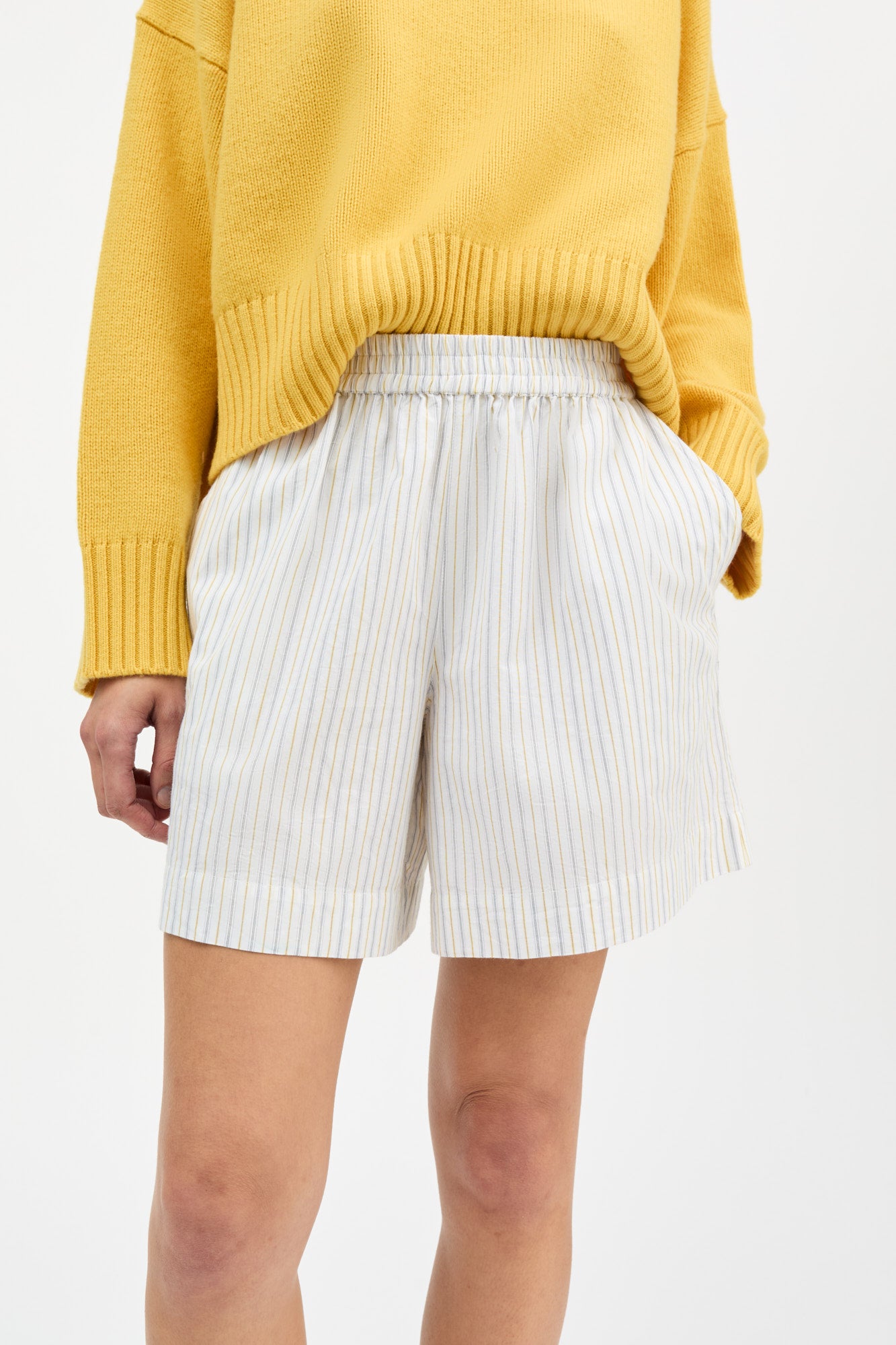 Skall Studio Edgar shorts Shorts Yellow/Blue stripe