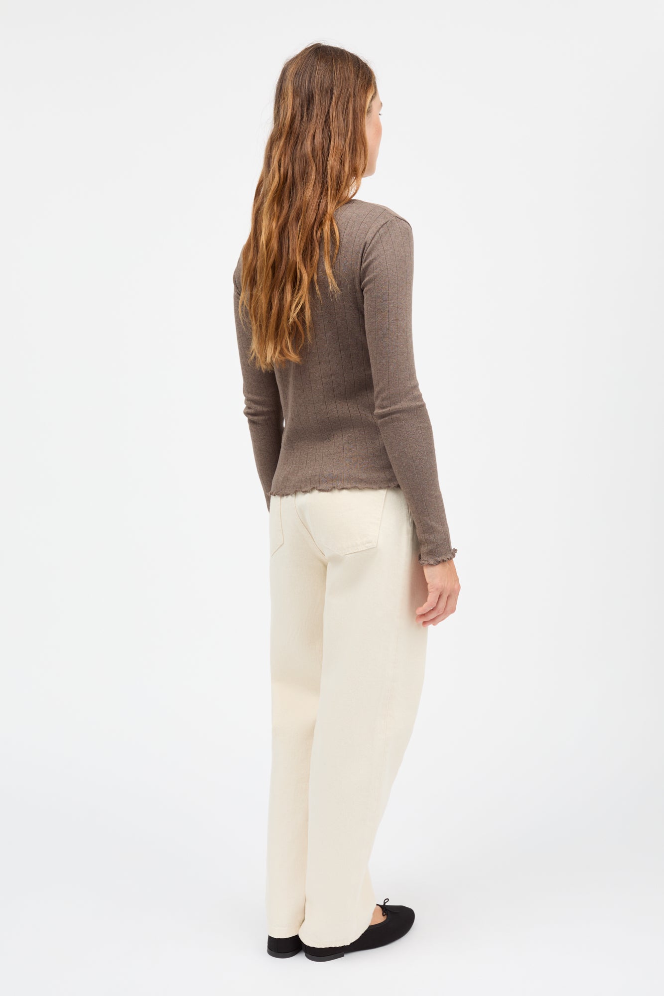 Skall Studio Edie cardigan Cardigan Brown mélange