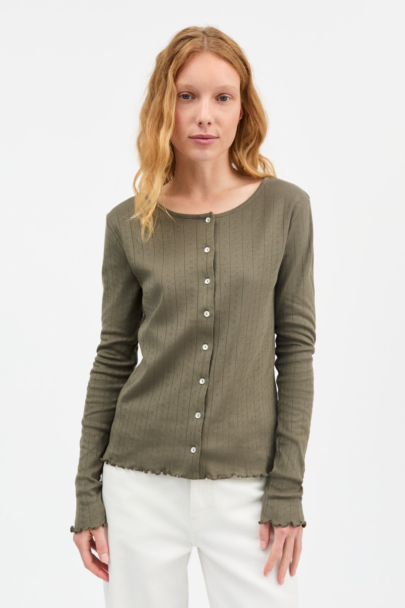 Skall Studio Edie cardigan Cardigan Olive