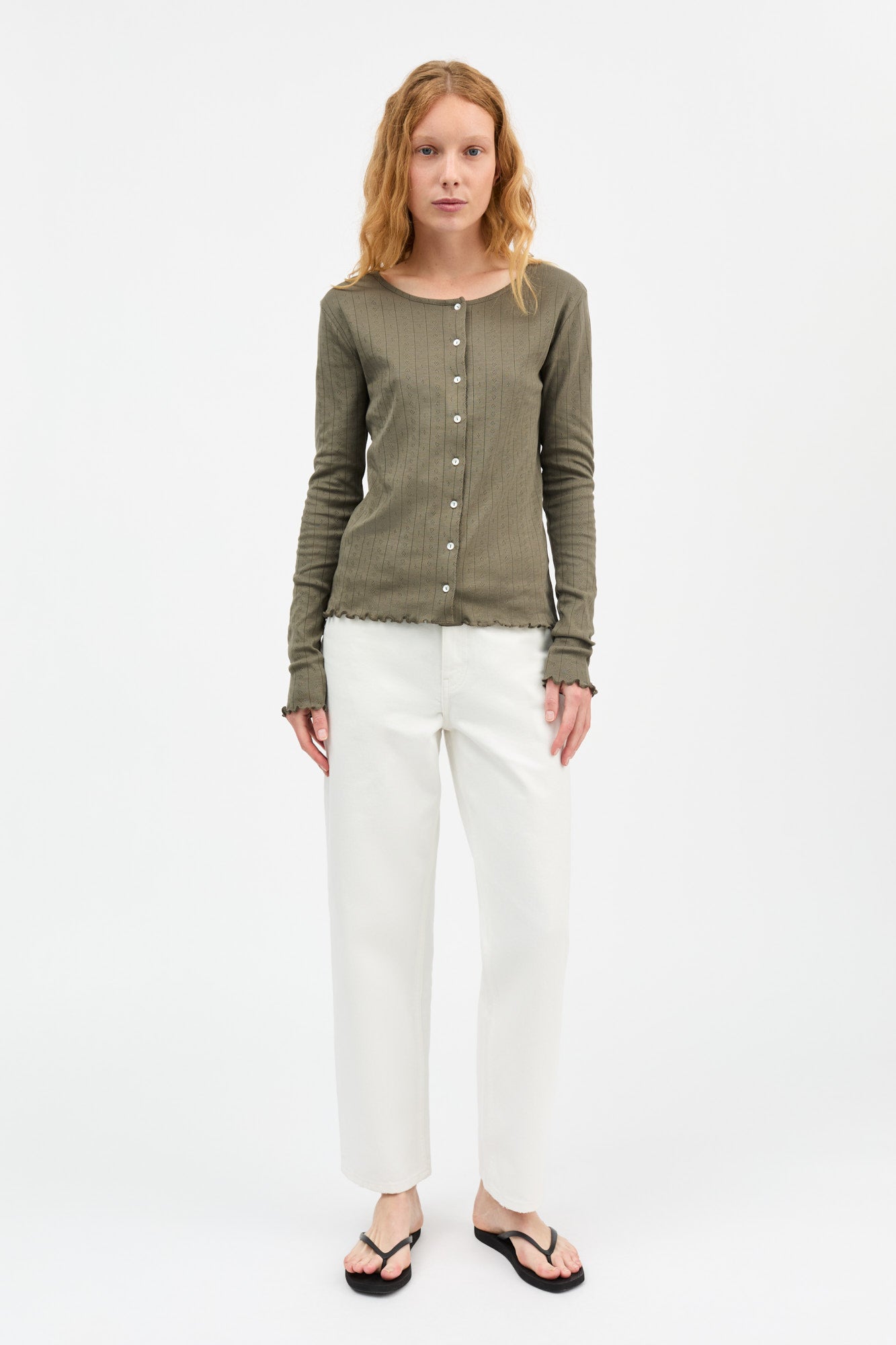 Skall Studio Edie cardigan Cardigan Olive