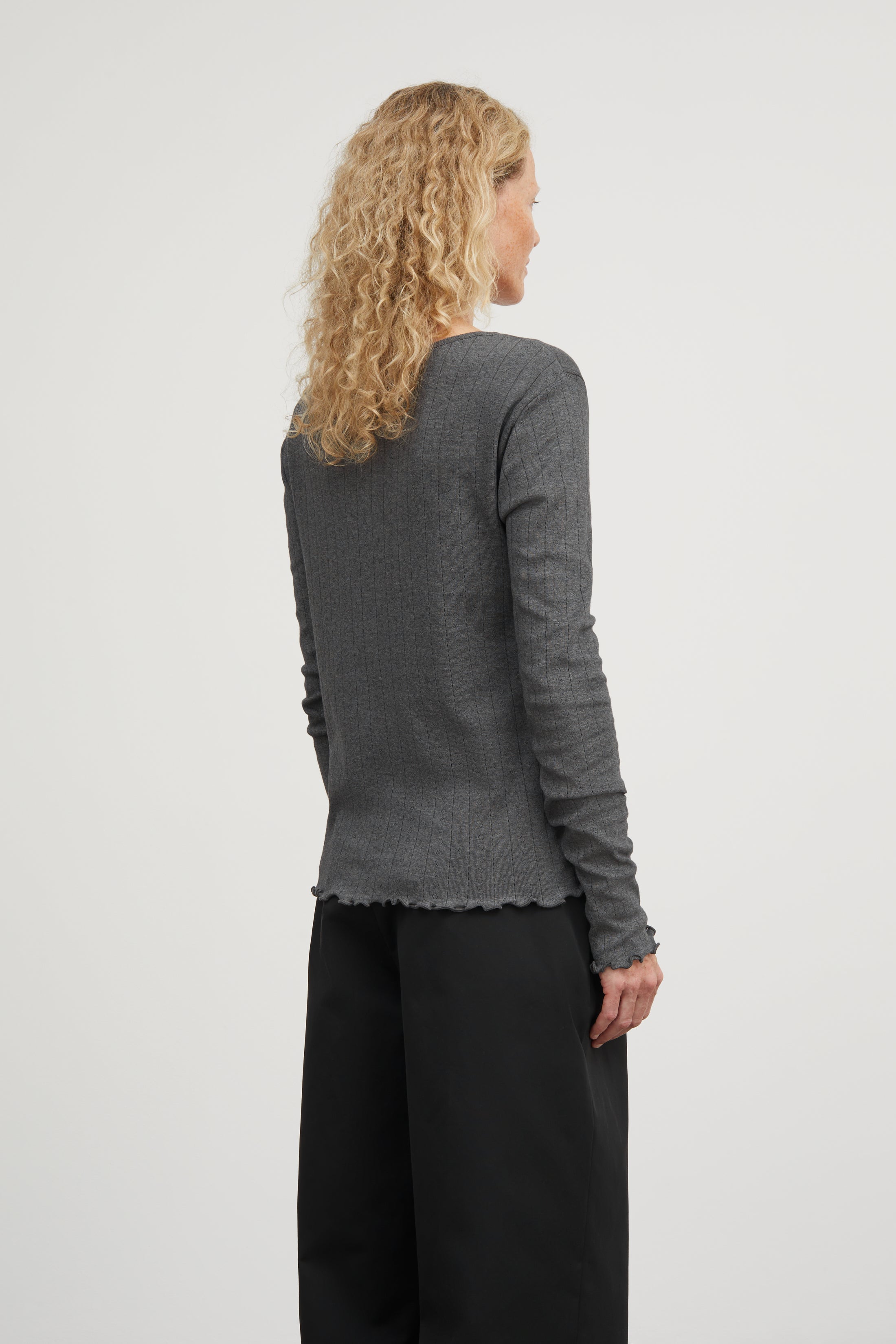 Skall Studio Edie cardigan Cardigan Dark grey melange