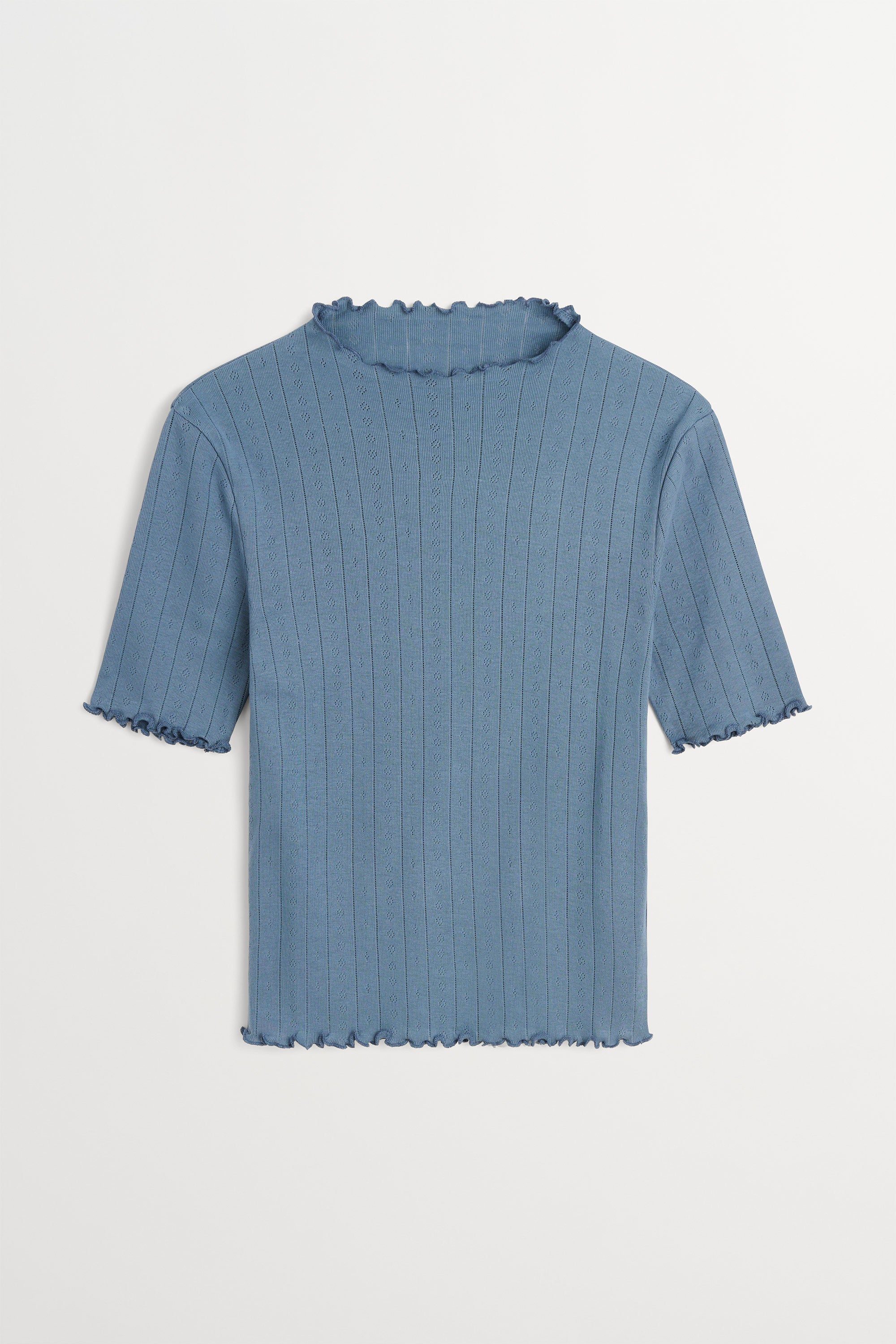 Skall Studio Edie t-neck tee Tee Faded blue