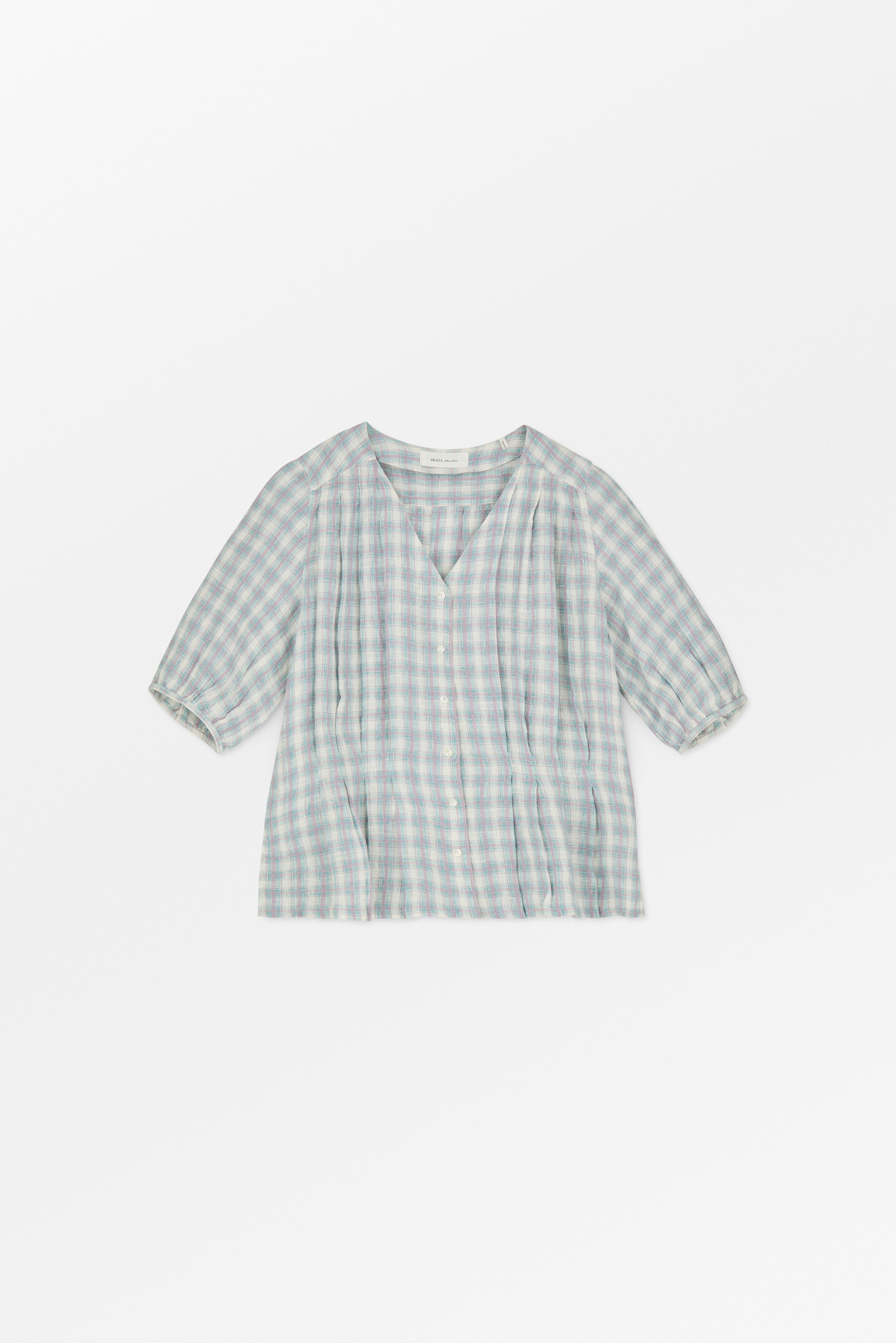 Skall Studio Elvira blouse Blouse Purple/blue check