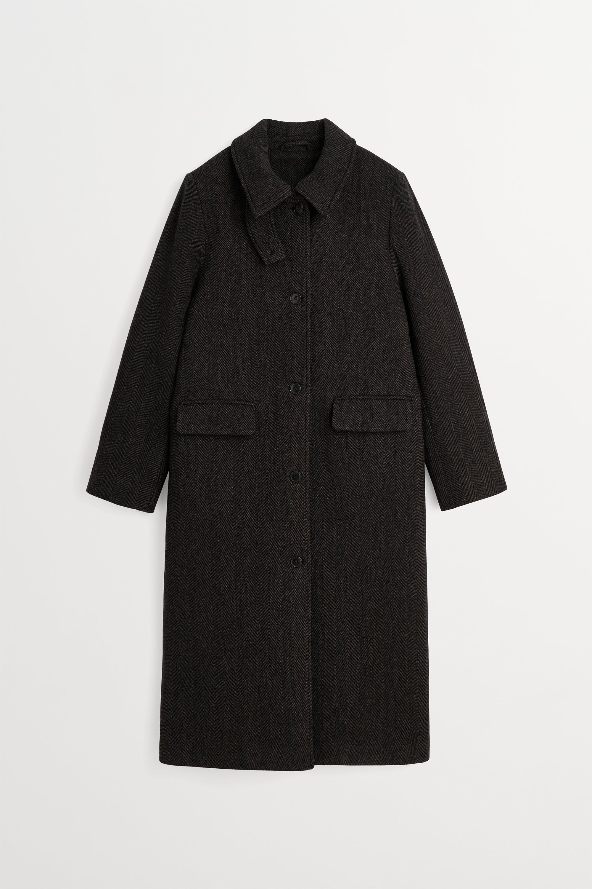 Skall Studio Ernest coat Coat Brown herringbone