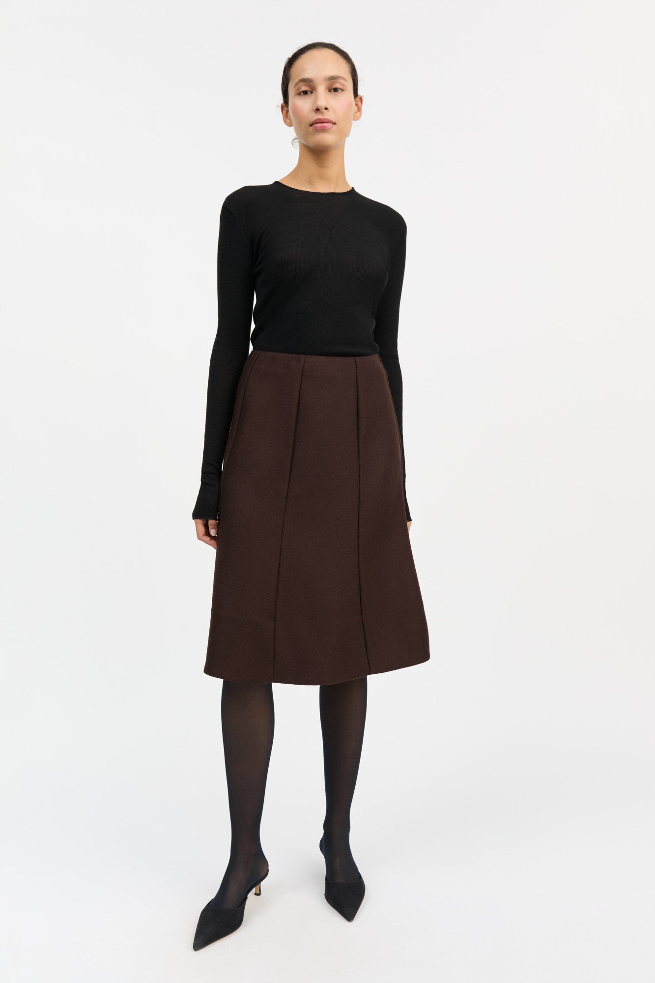 Skall Studio Eva skirt Skirt Dark brown