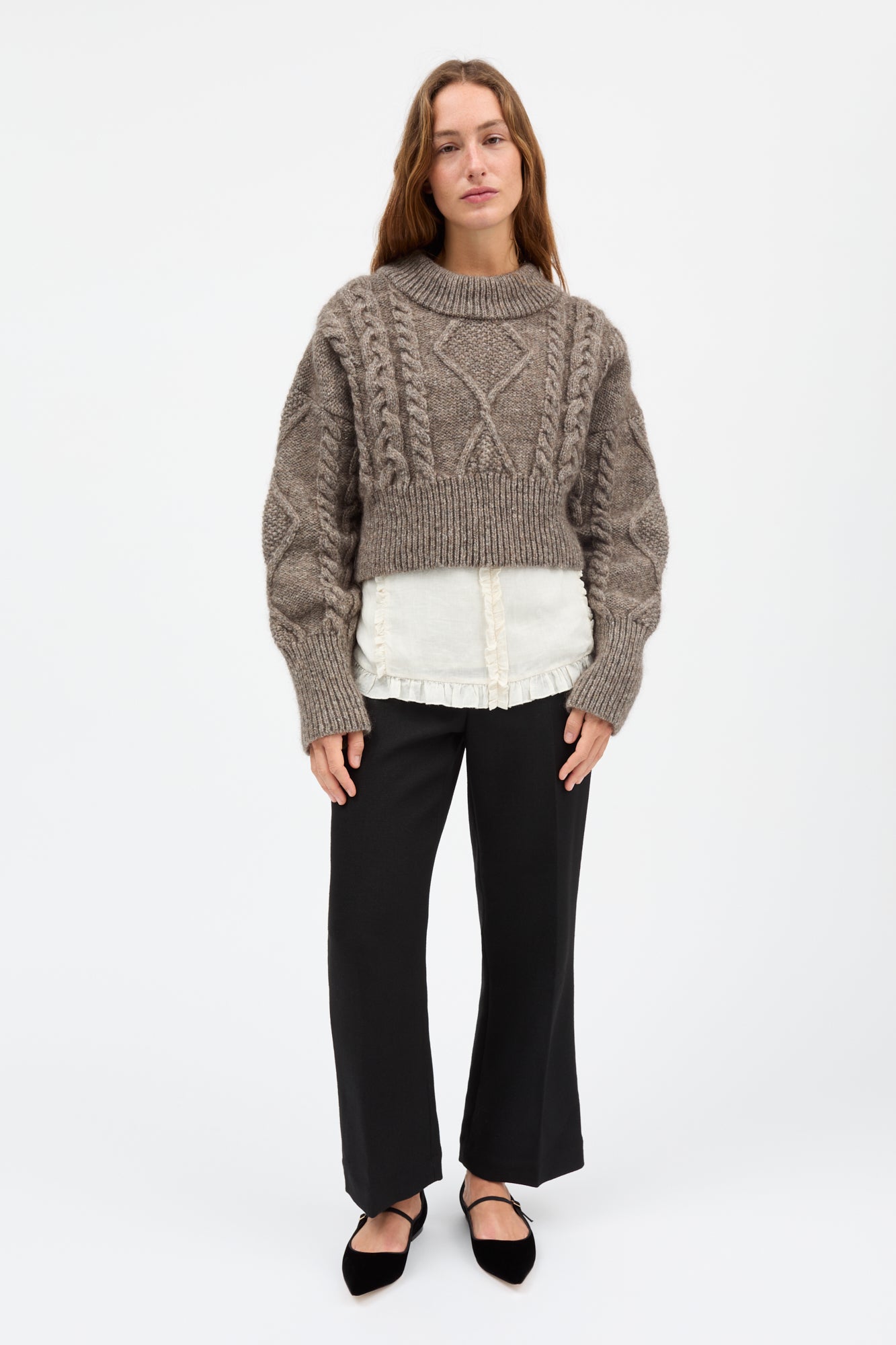 Skall Studio Fisherman jumper Jumper Light brown