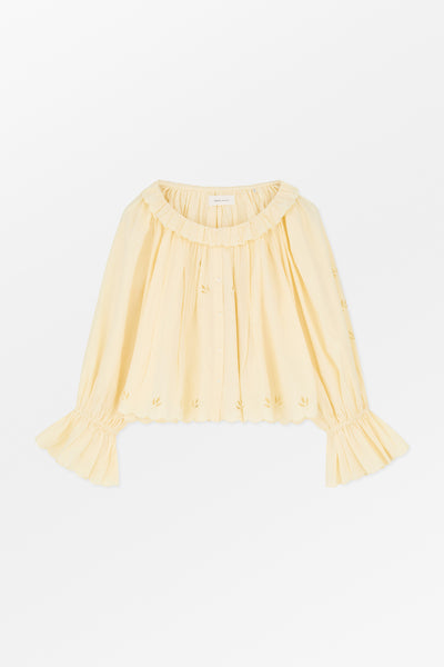 Fleurie blouse - Buttermilk – Skall Studio UK