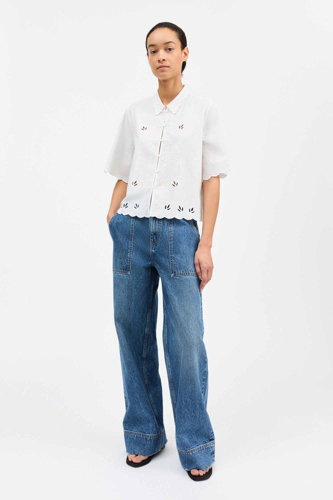 Skall Studio Fleurie shirt Shirt Optic white