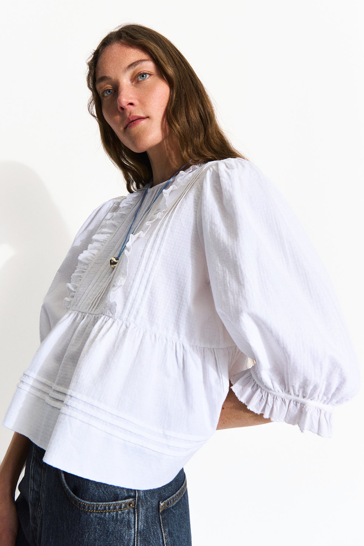 Skall Studio Florentia blouse Blouse Optic white
