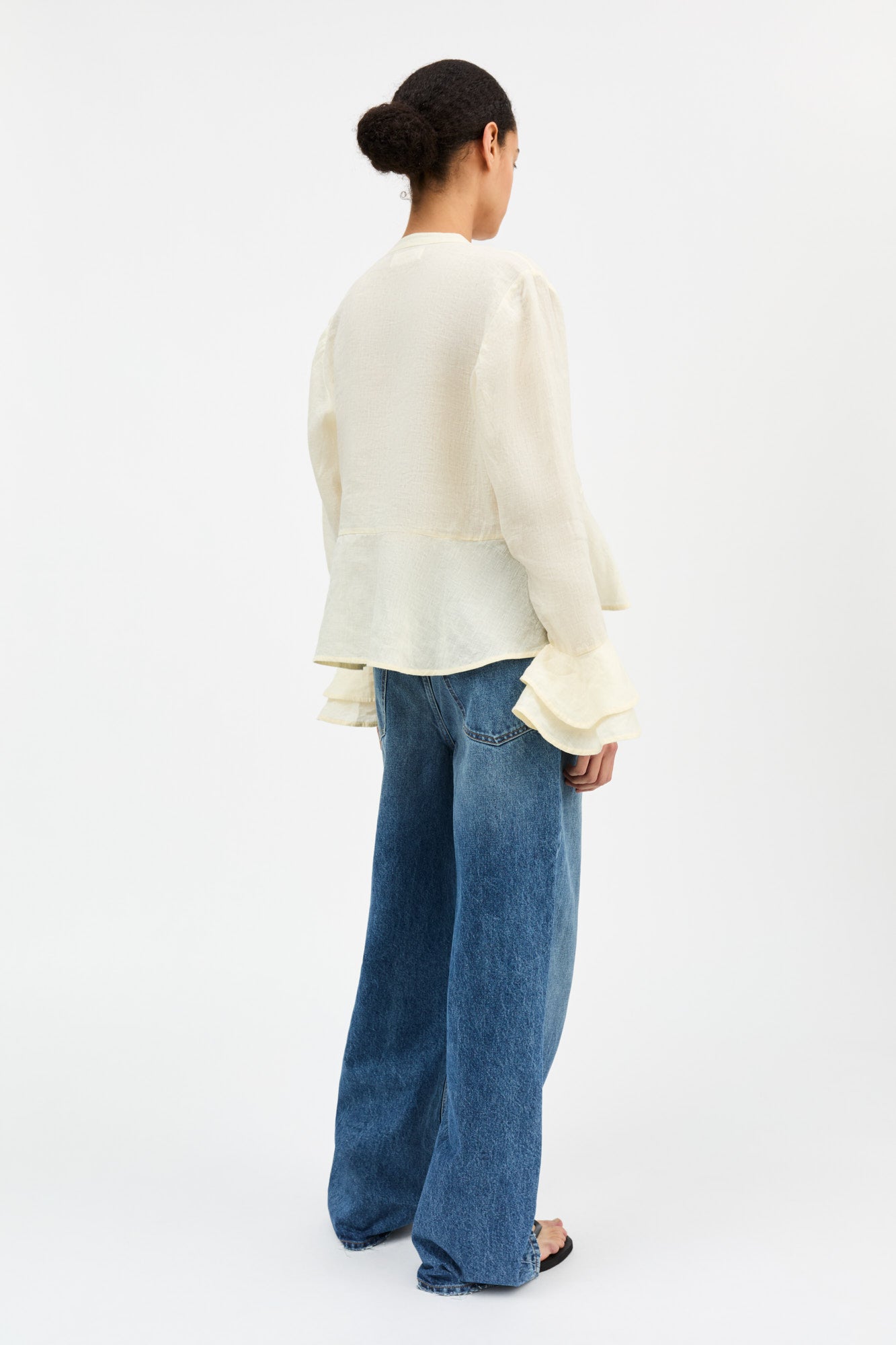 Skall Studio Frigga flounce shirt Shirt Buttermilk