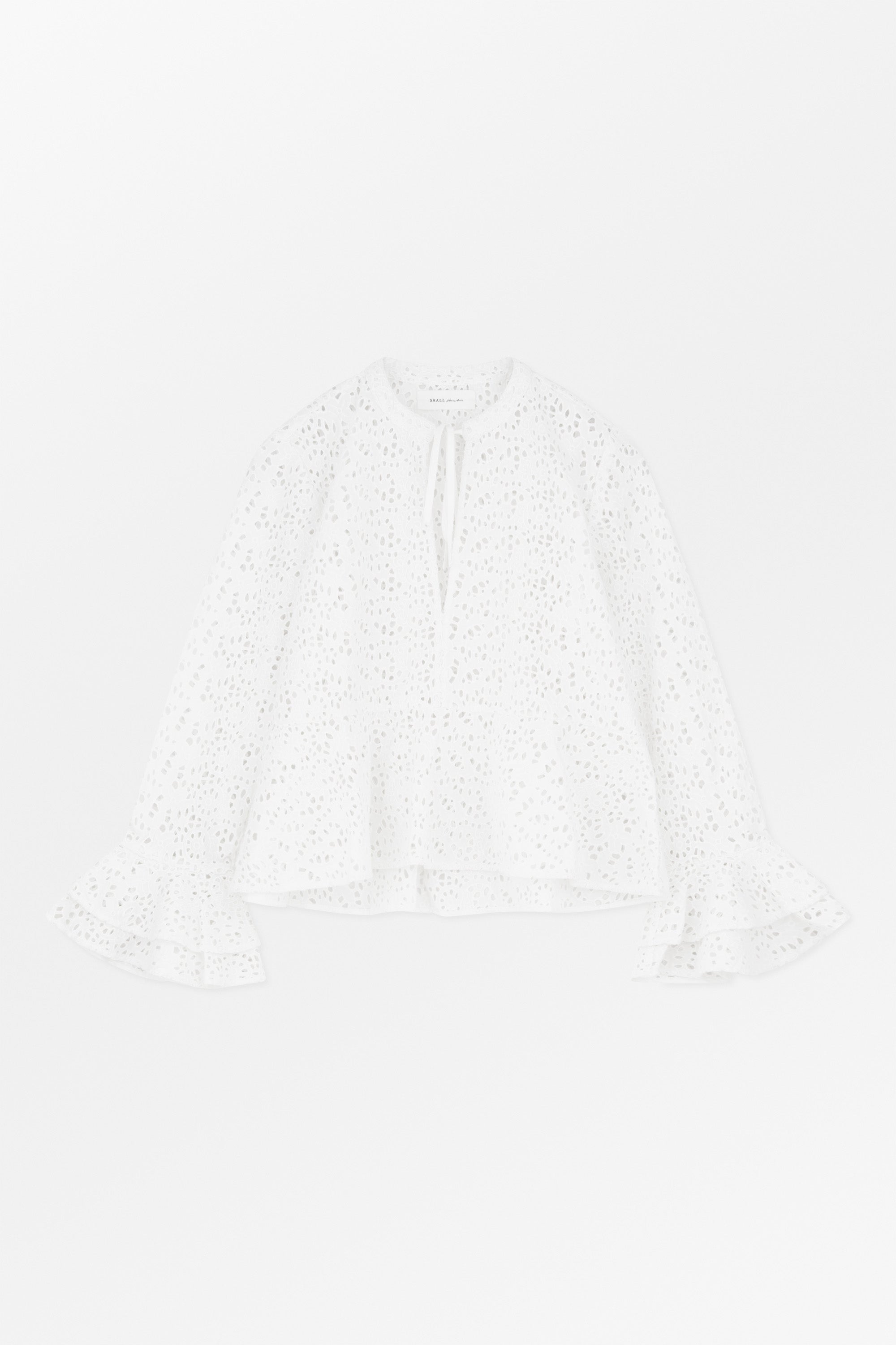 Skall Studio Frigga flounce shirt Shirt Optic white