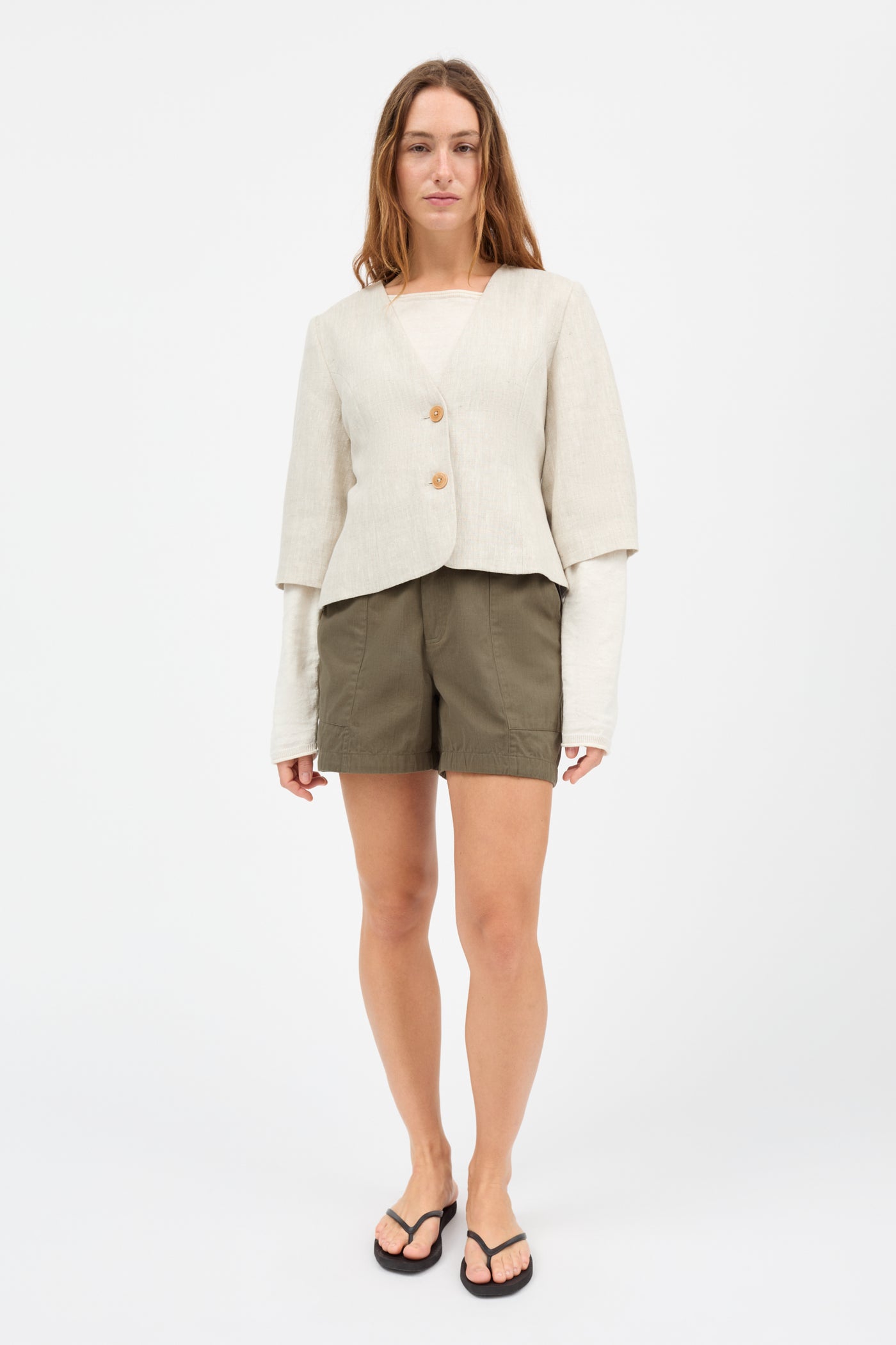 Skall Studio Garden shorts Shorts Khaki