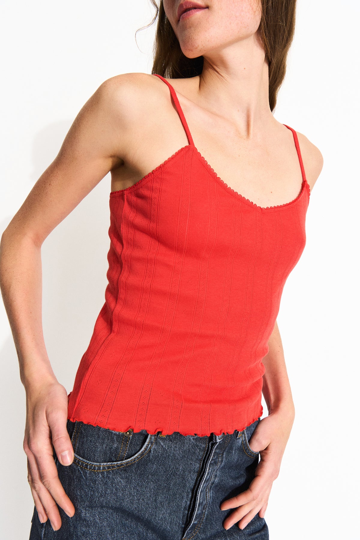 Skall Studio June singlet Top Bright red