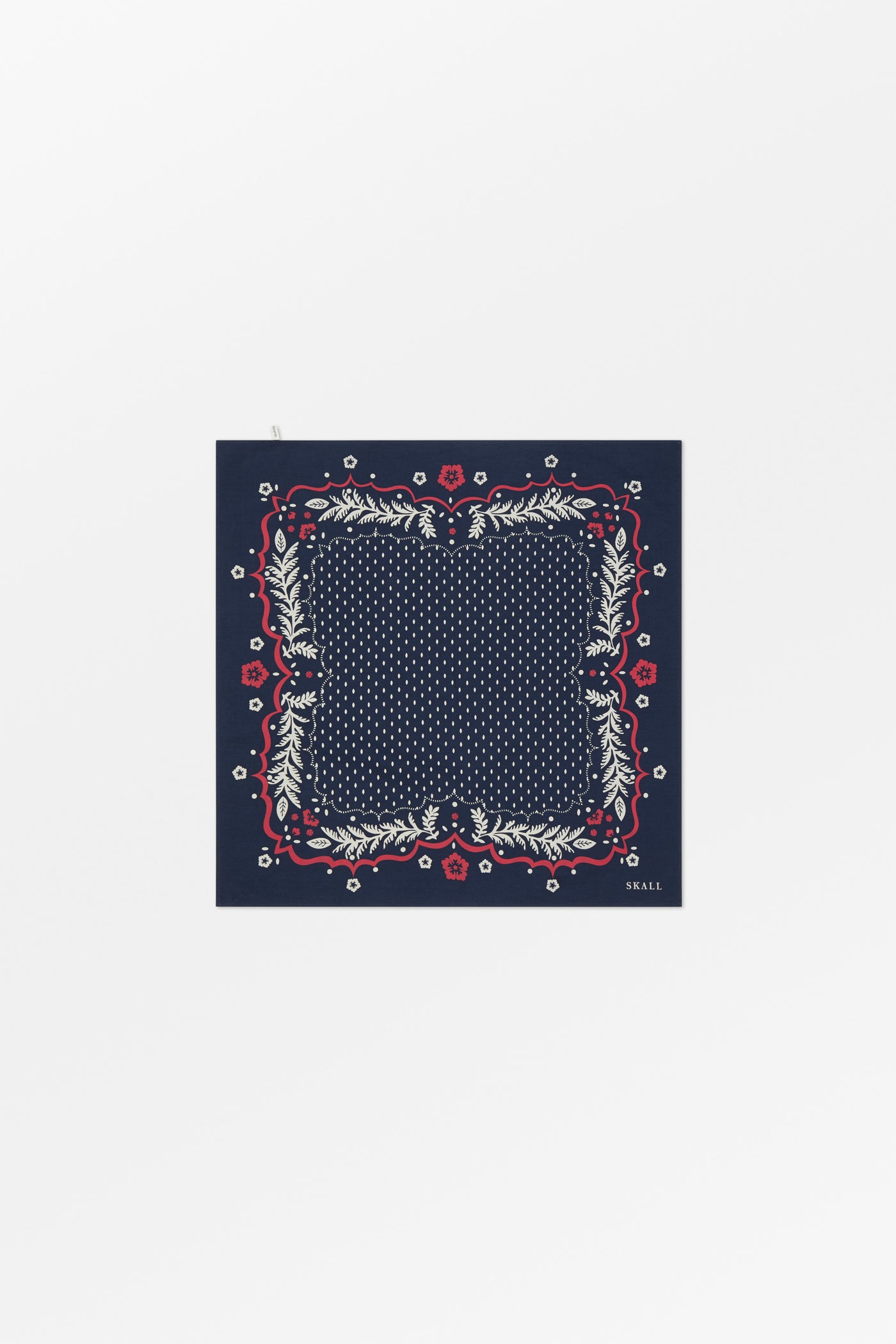 Skall Studio Juniper scarf Scarf Navy/Red/Ecru