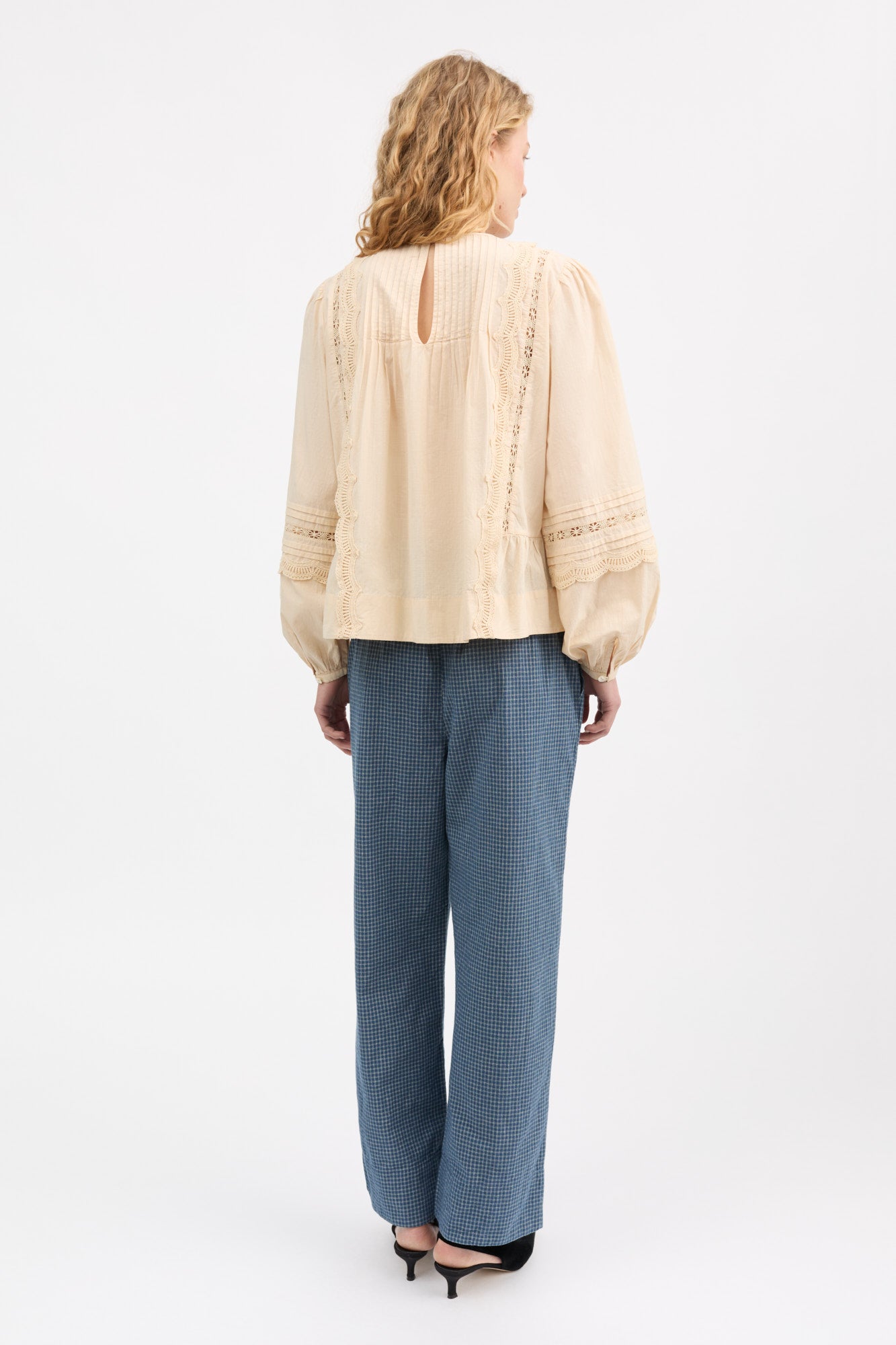 Skall Studio Leaf blouse Blouse Antique beige