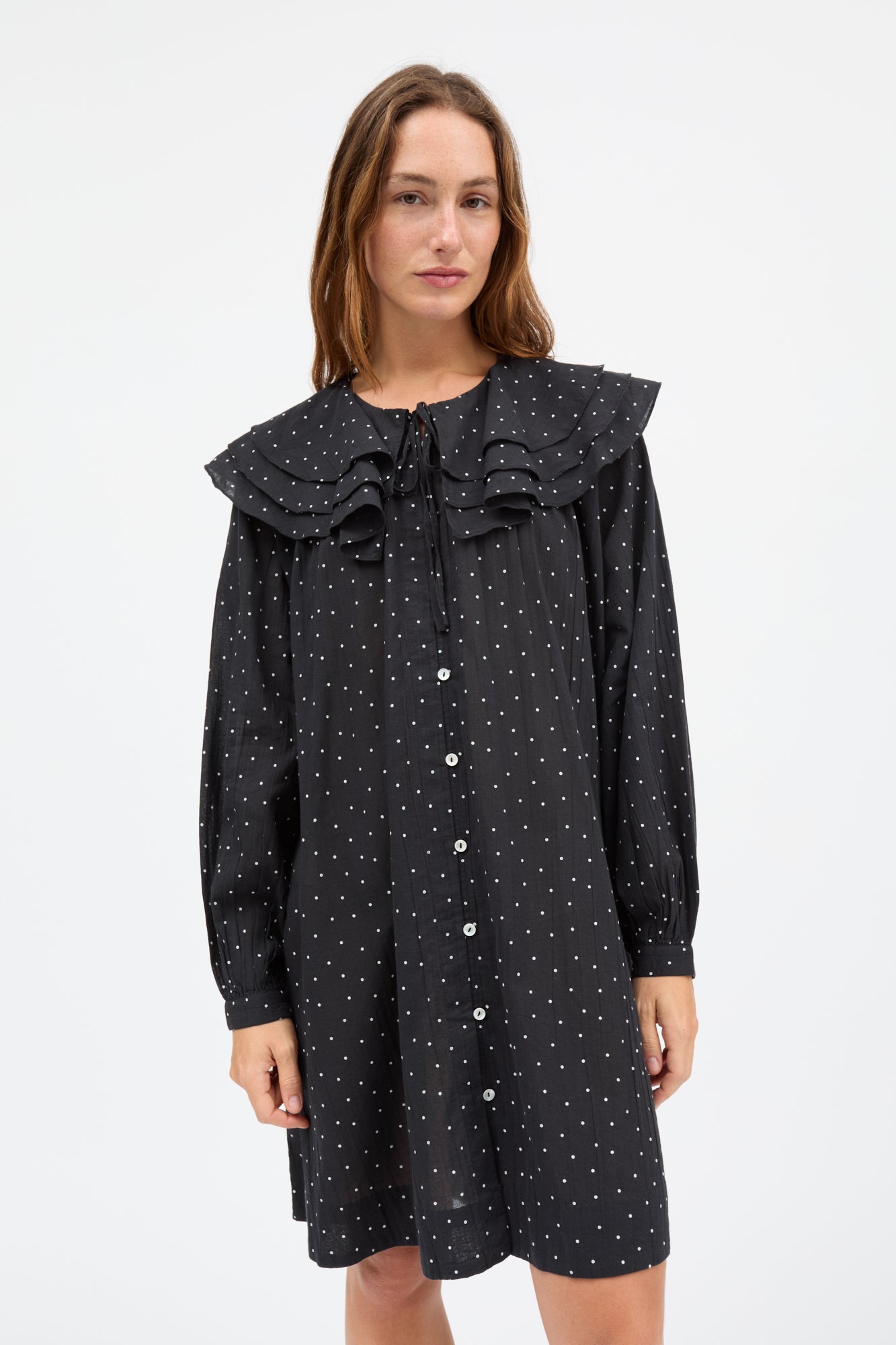 Skall Studio Lilou dress Dress Black/White dot