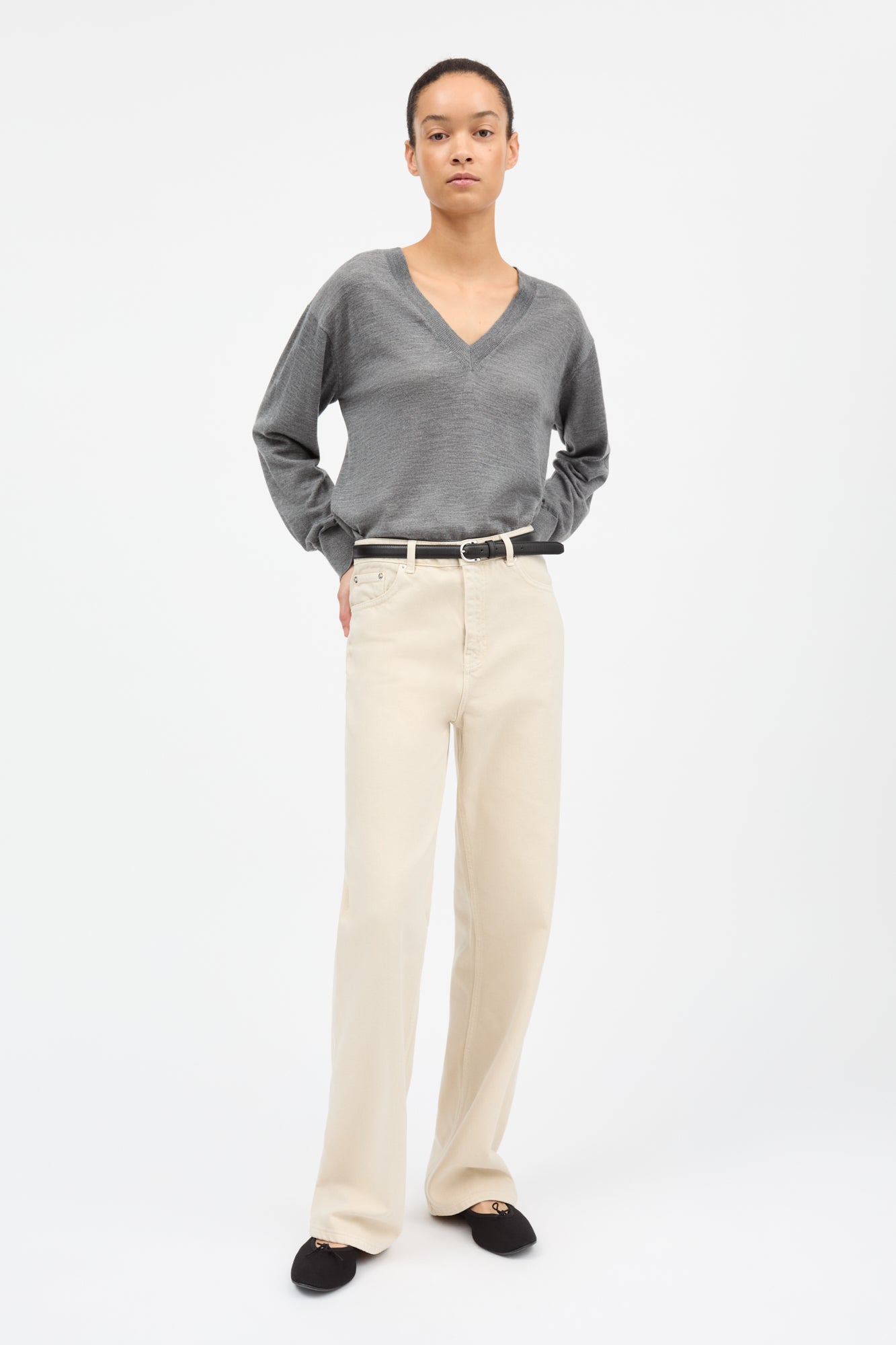 Skall Studio Maddy straight jeans Jeans Beige