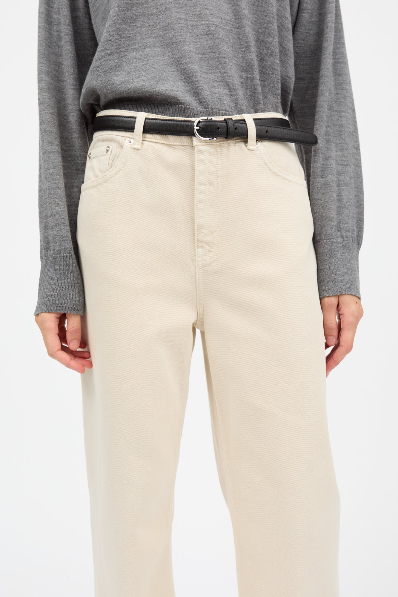 Skall Studio Maddy straight jeans Jeans Beige