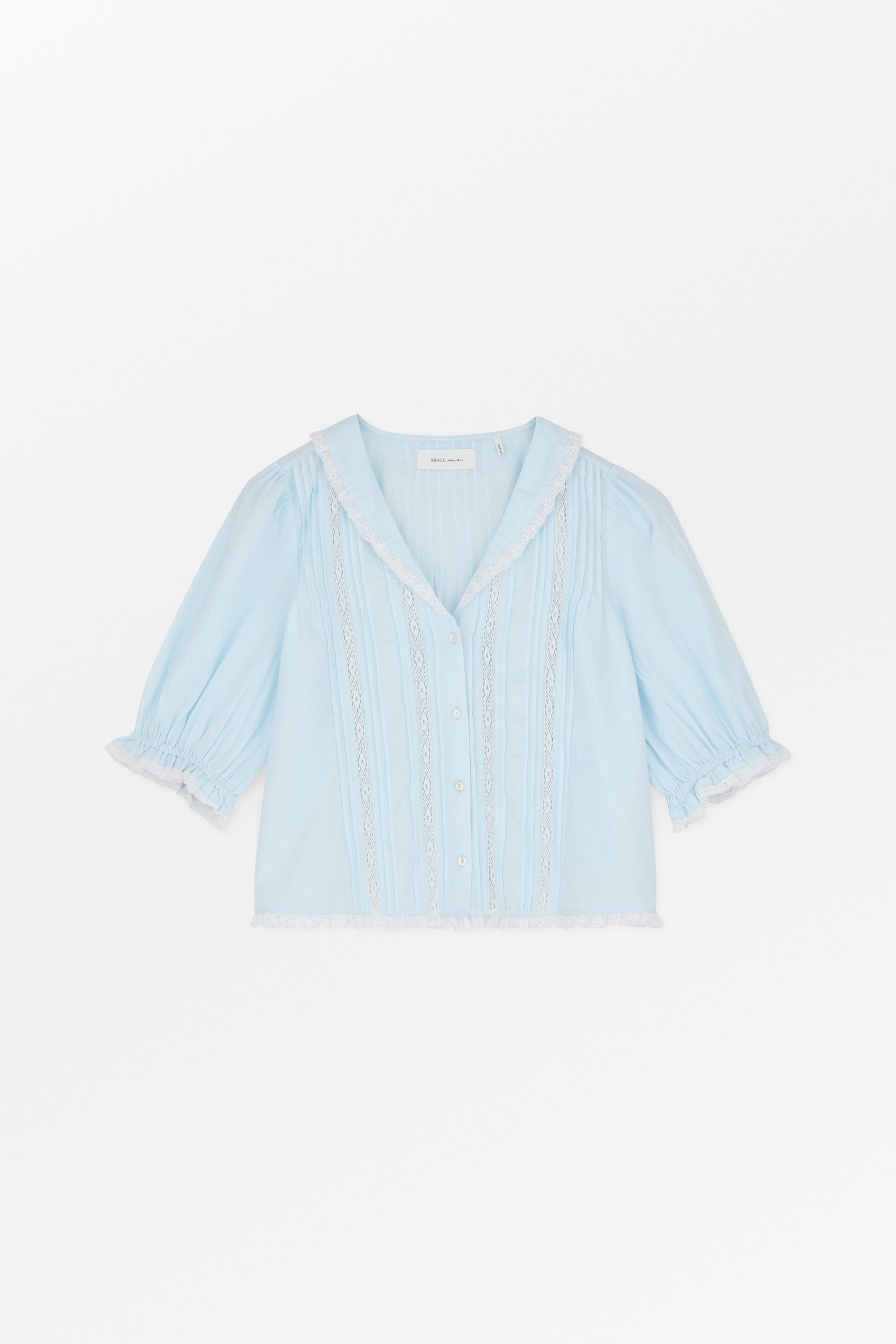 Skall Studio Magnolia short sleeve blouse Blouse Light Blue