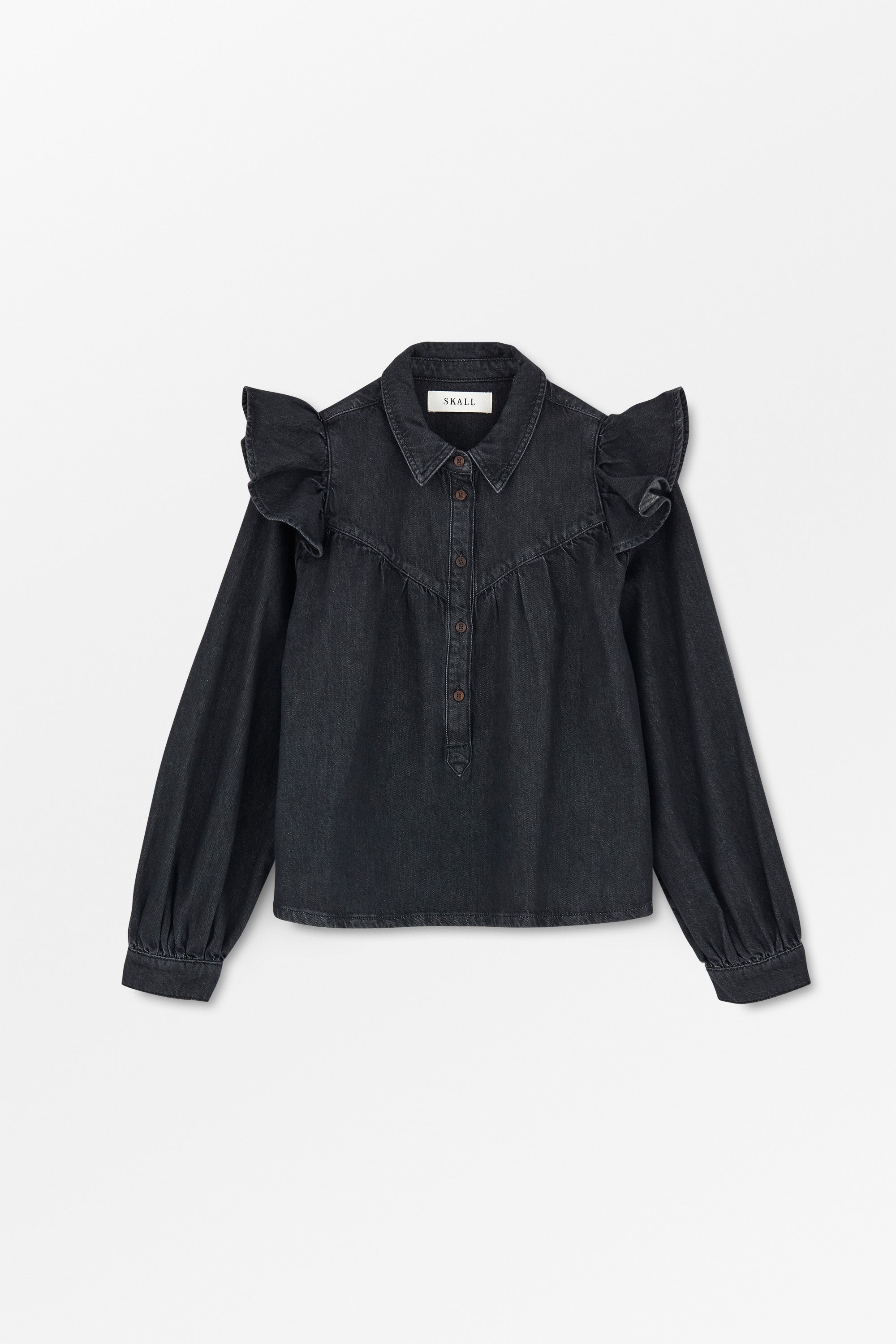 Skall Studio Mille blouse Shirt Vintage washed black
