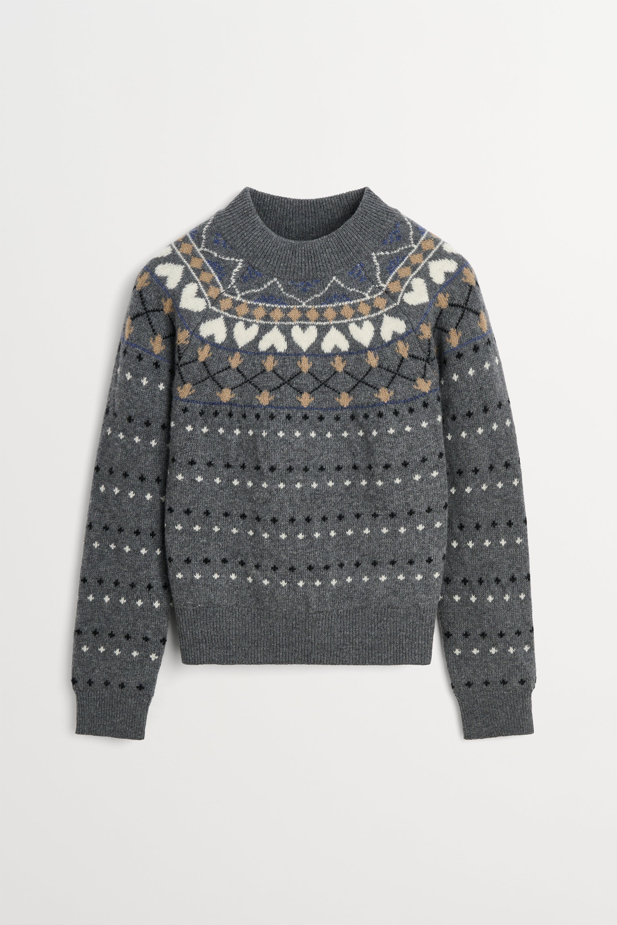 Skall Studio Misty jumper Jumper Grey jacquard