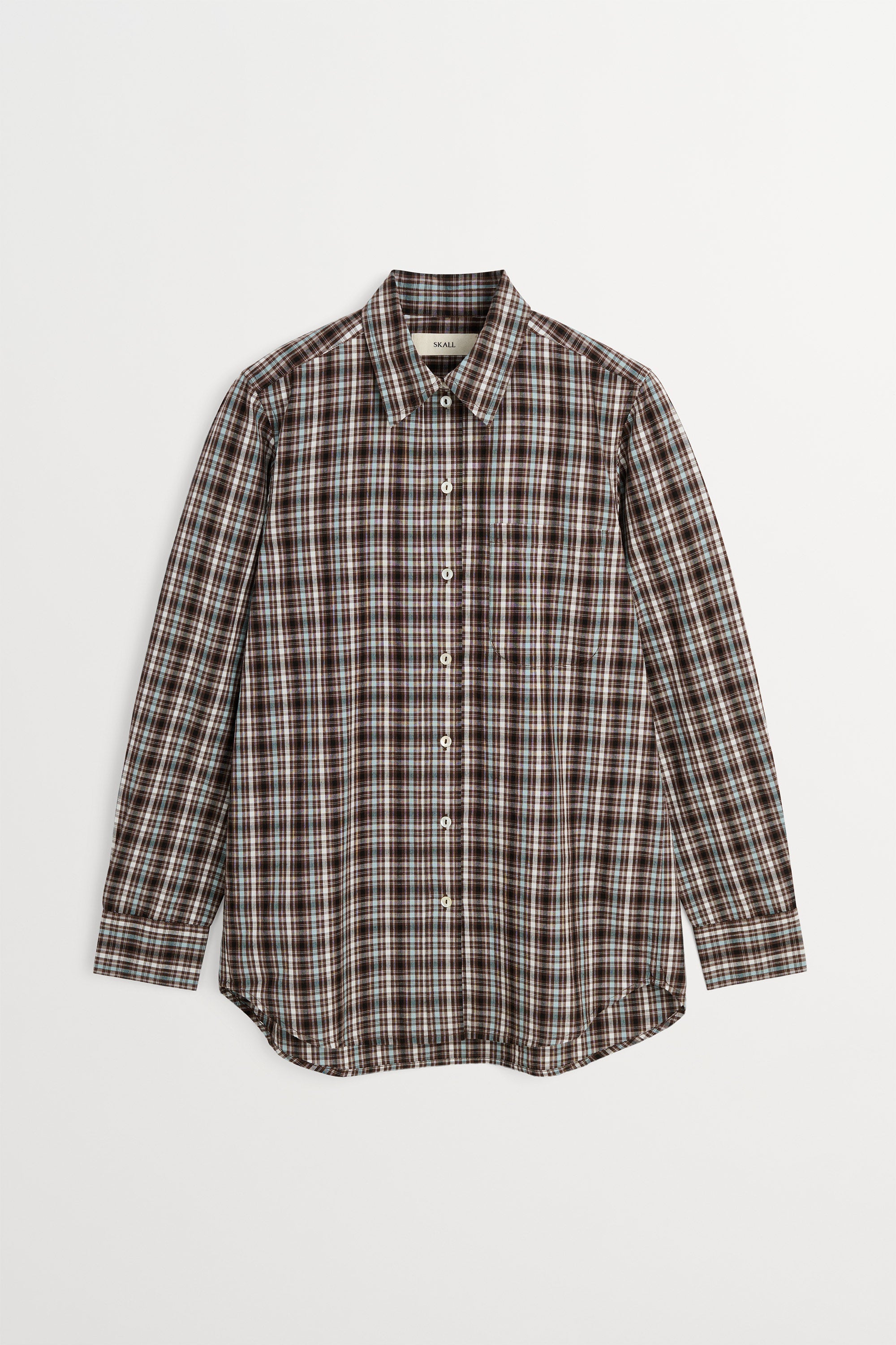 Skall Studio Nico shirt Shirt Brown/Blue check