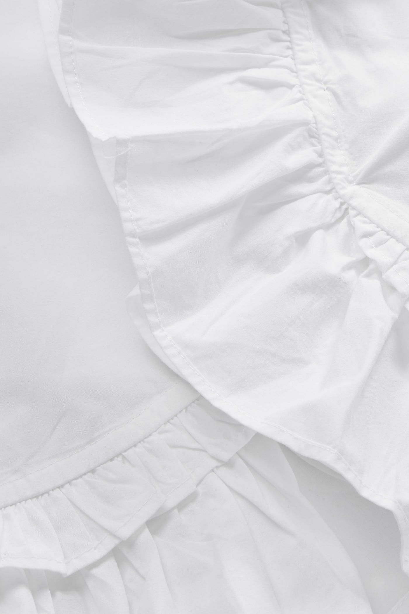 Skall Studio Rimini flounce blouse Blouse Optic white