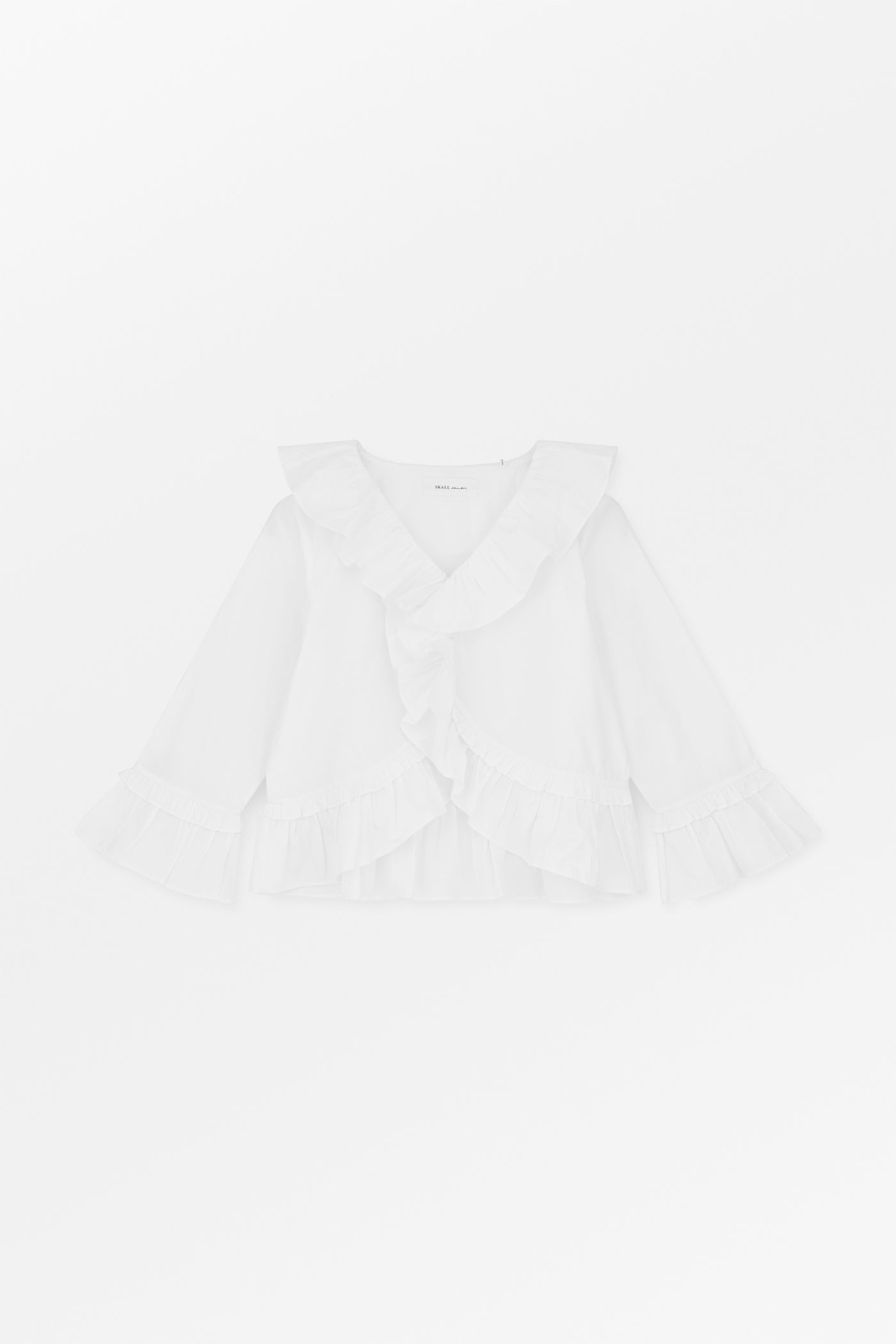 Skall Studio Rimini flounce blouse Blouse Optic white