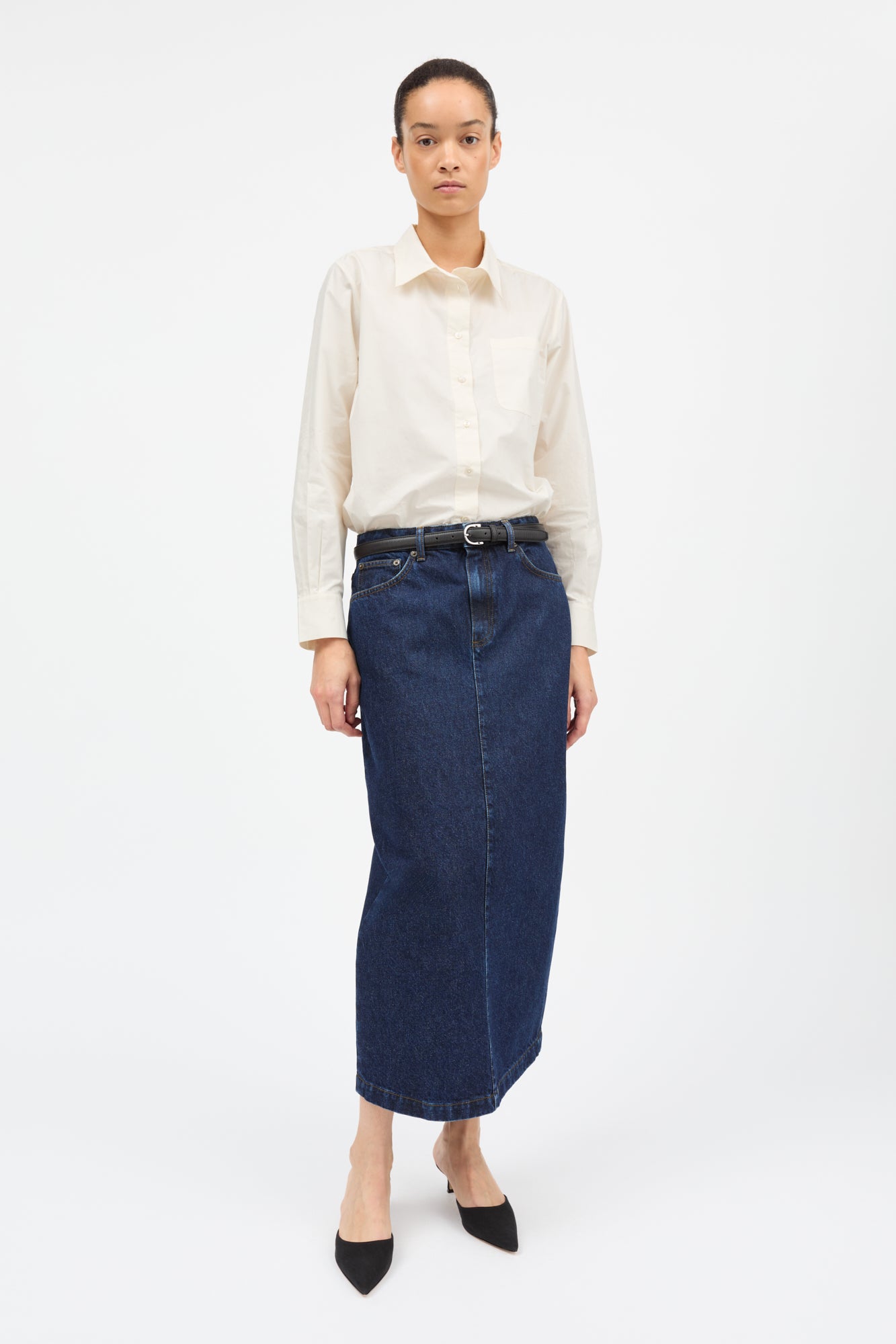 Skall Studio Sally skirt Jeans Indigo blue