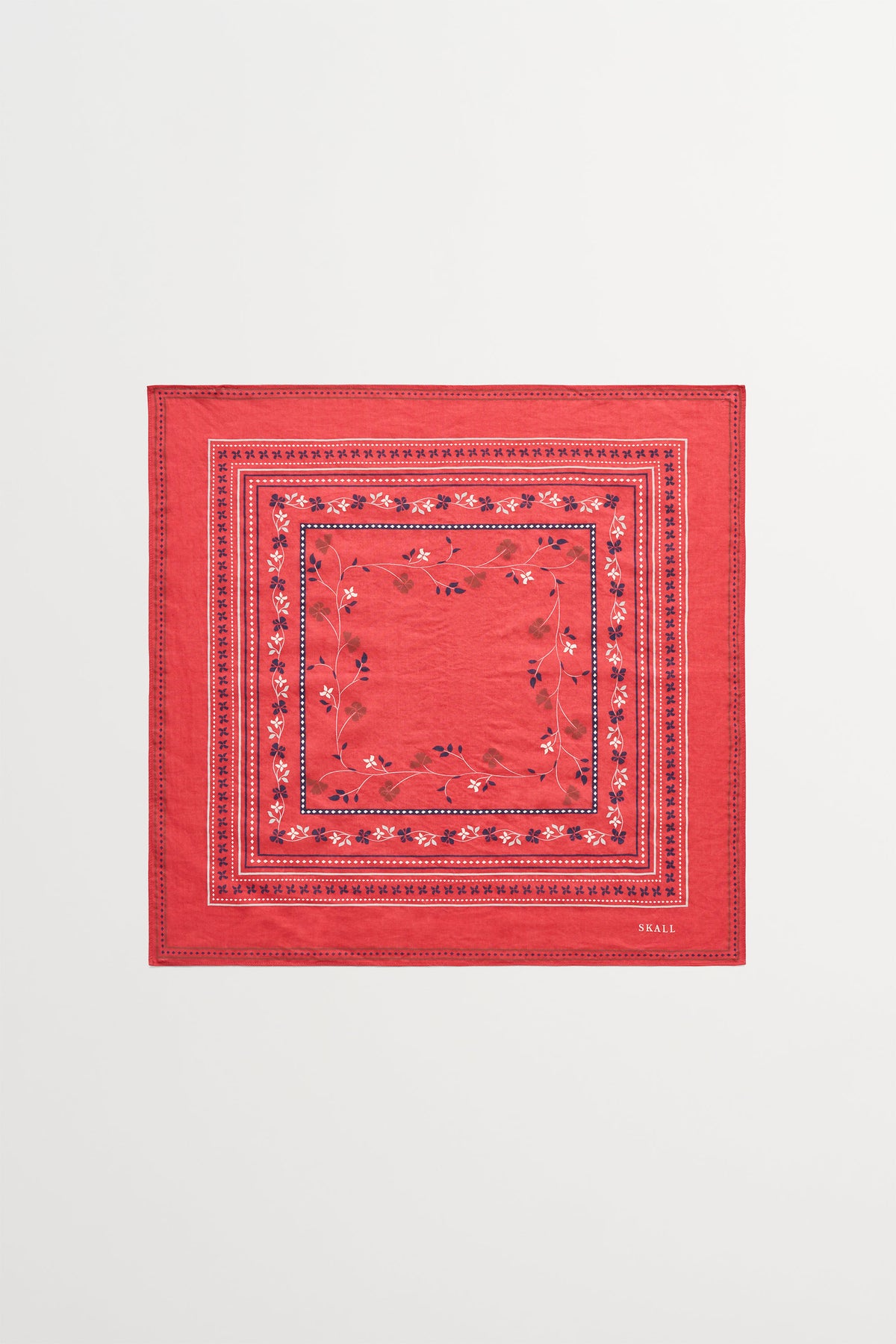Skall Studio Skall floral scarf 55x55 Scarf Faded red