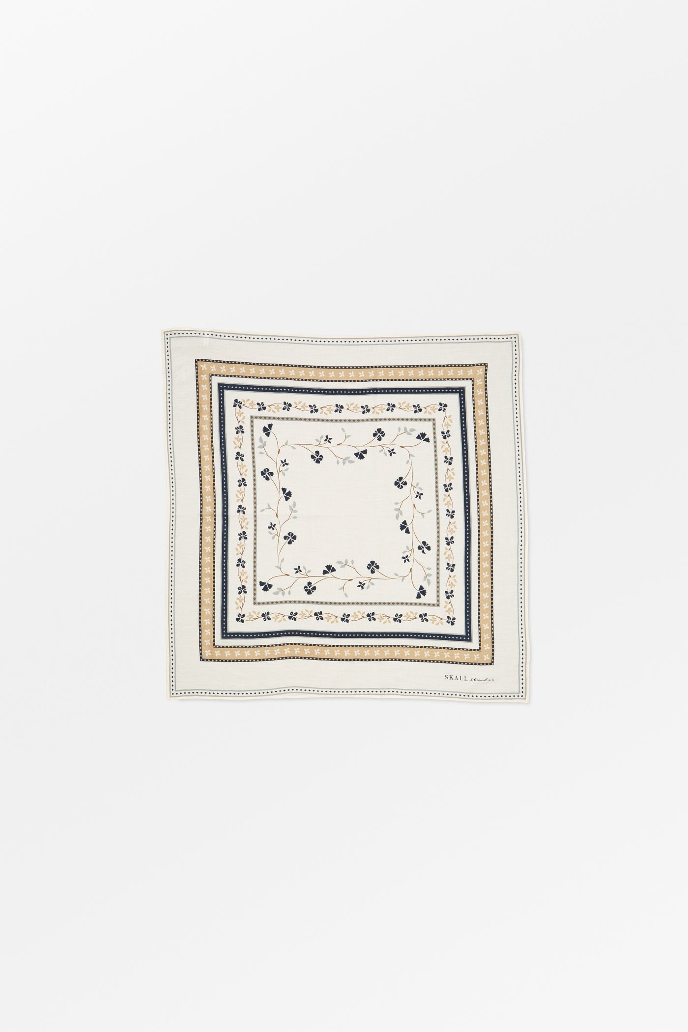 Skall Studio Skall floral scarf 55x55 Scarf Ivory